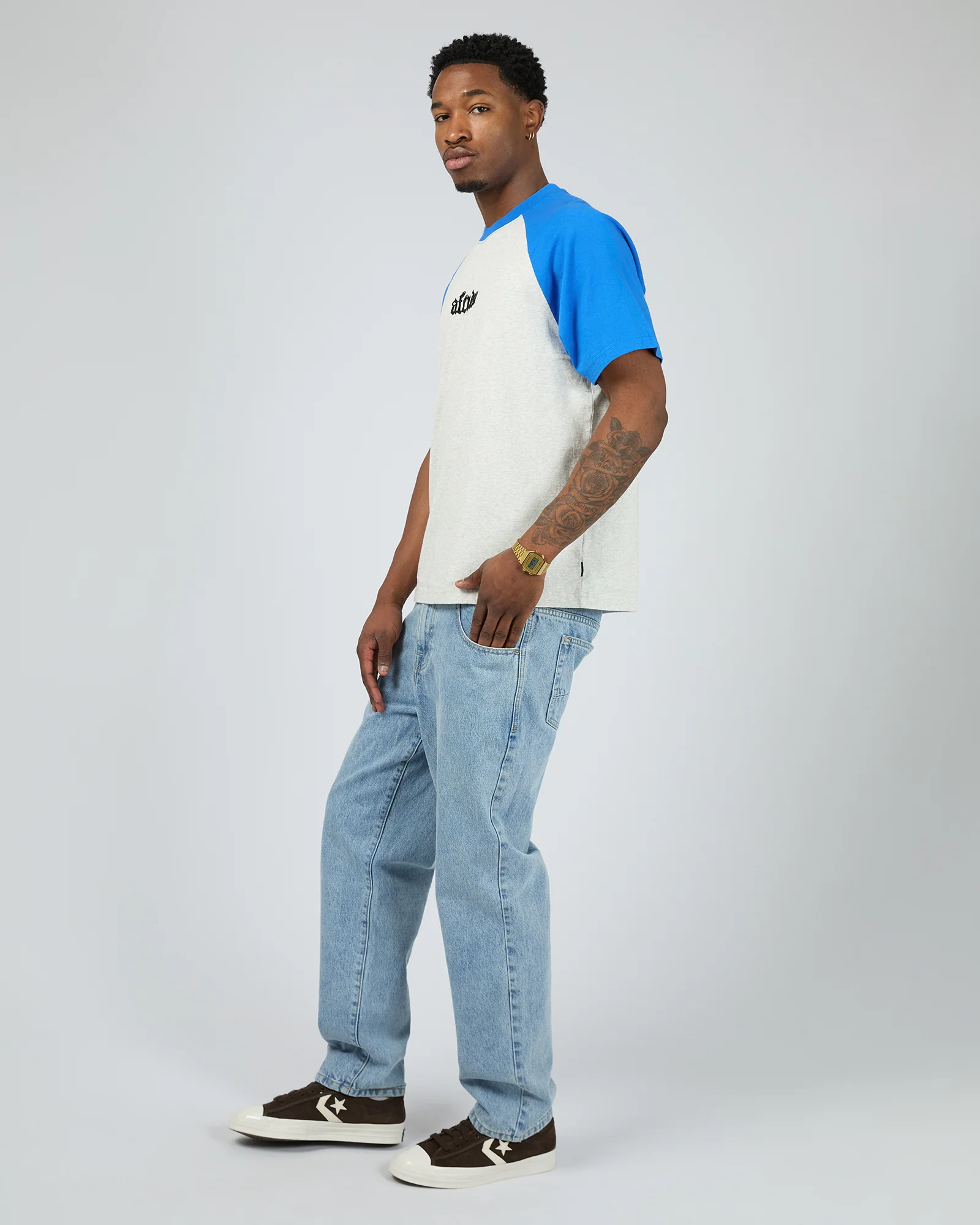Drop Zone Recycled Raglan Grey Marle - Image 6