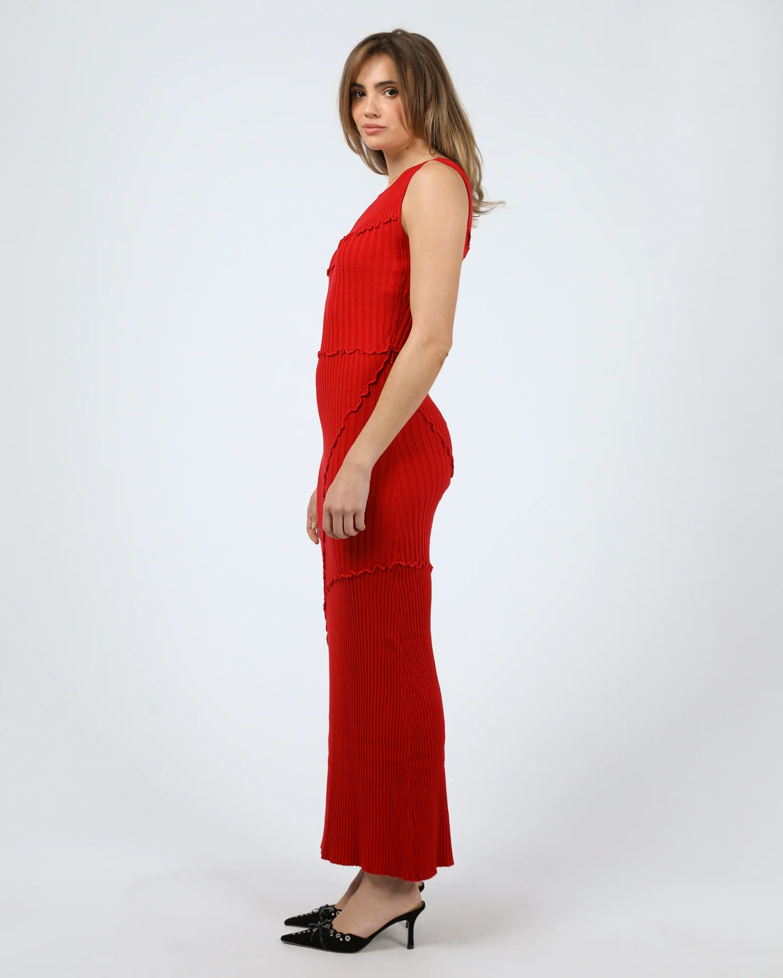 Elsie Maxi Dress Red - Image 6