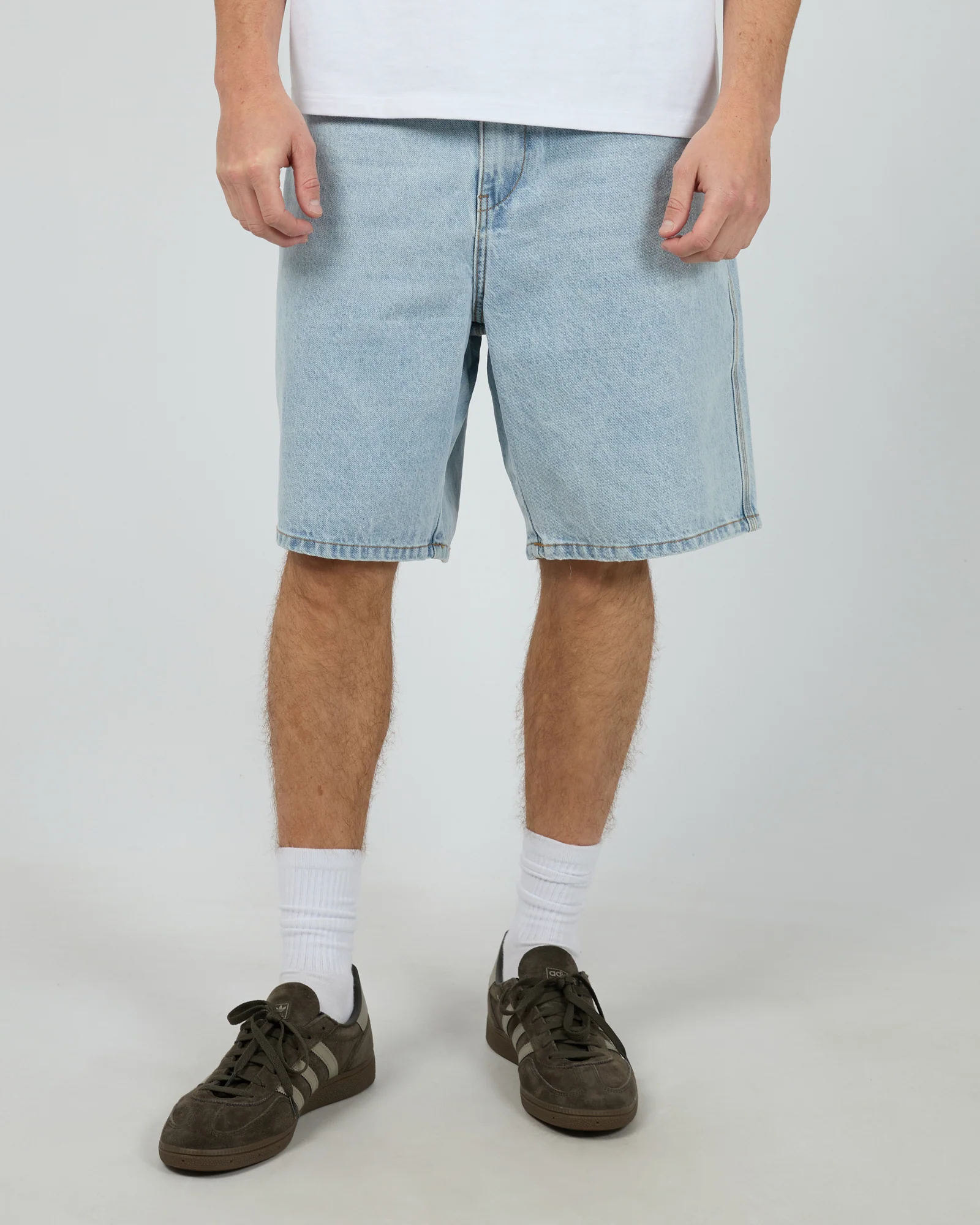 Embroidery Jort Sky Blue