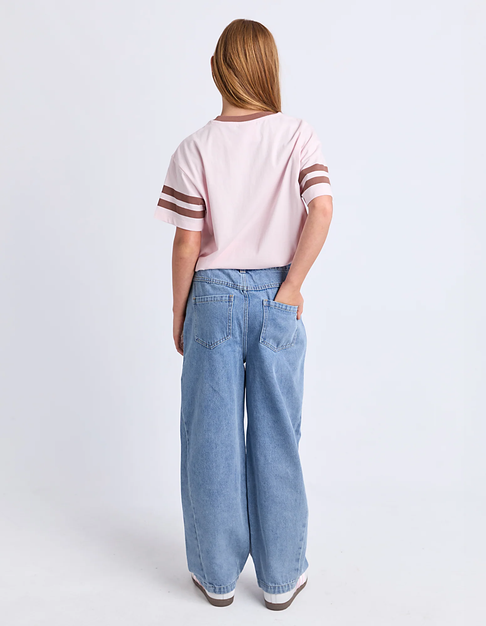 Teen Emily Barrel Jean Blue - Image 3