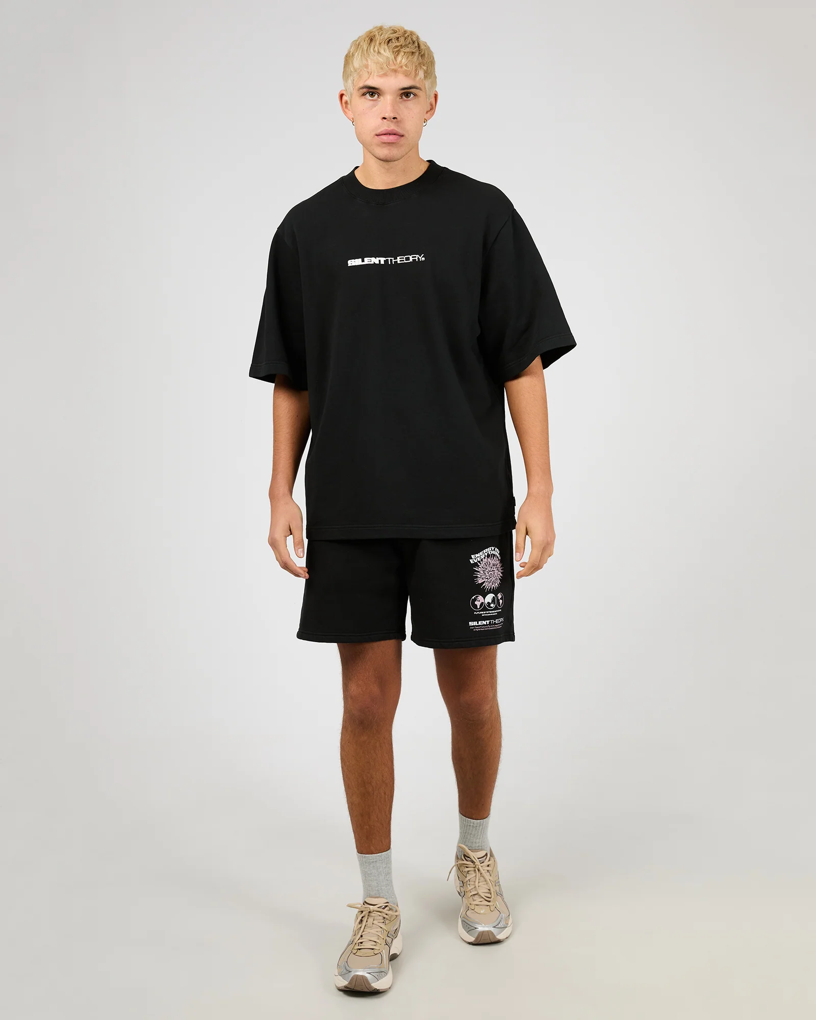 Energy Fleece Short Washed Black - Image 3