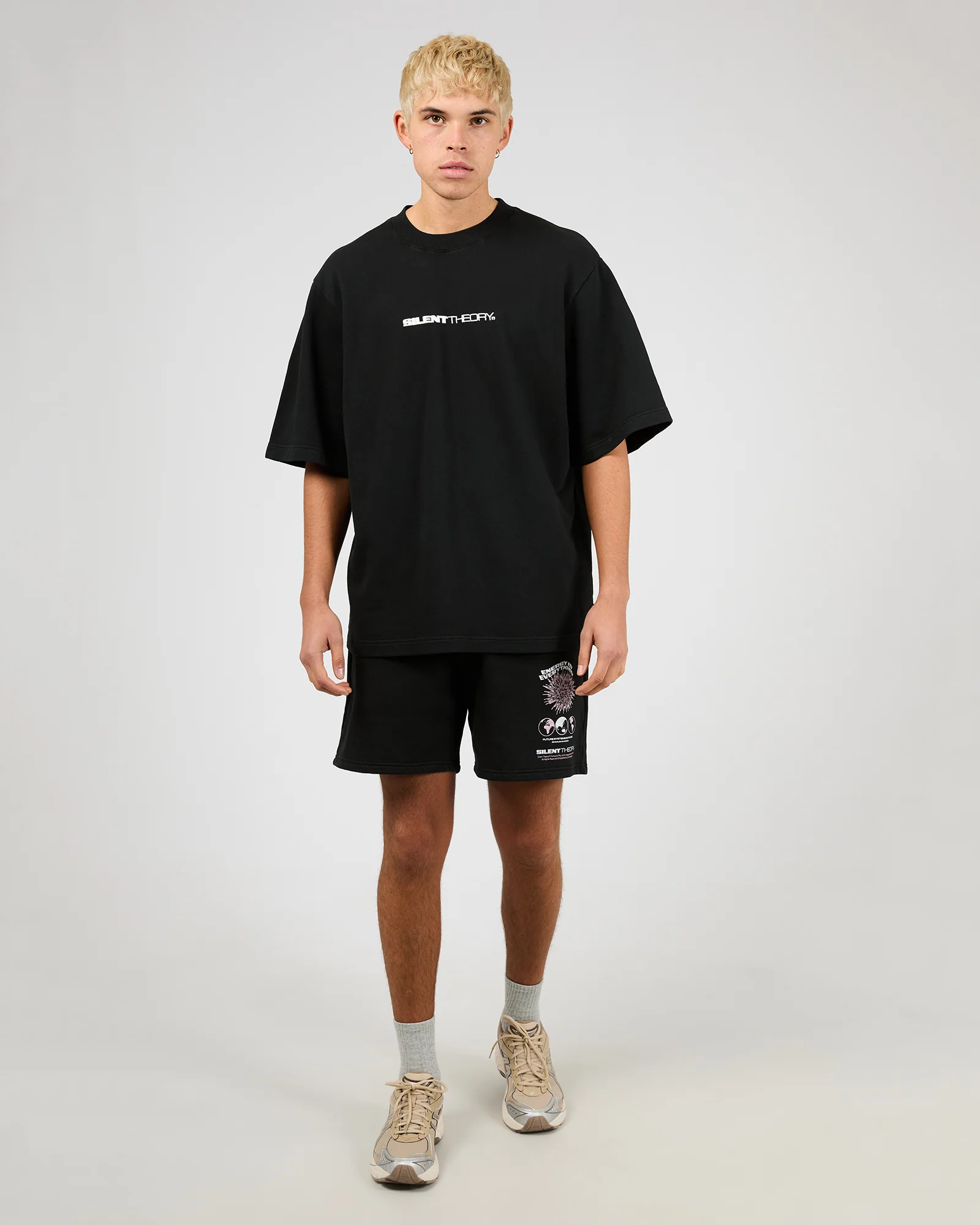 Energy Fleece Tee Washed Black - Image 4