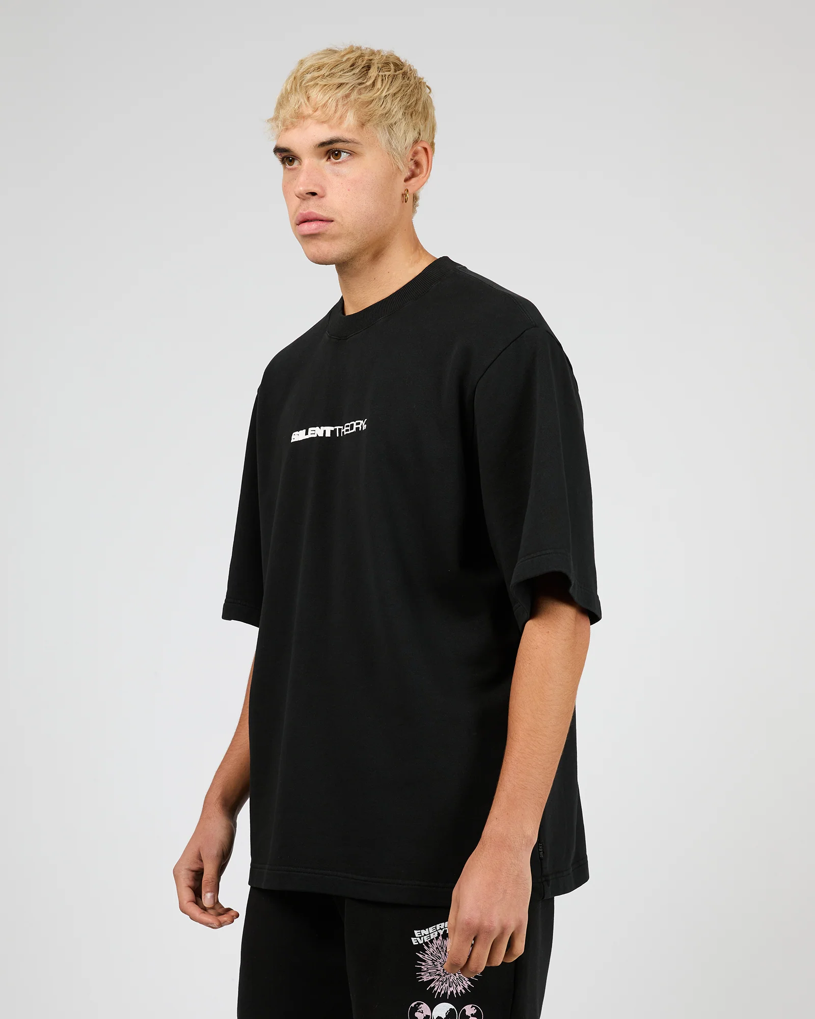 Energy Fleece Tee Washed Black - Image 5