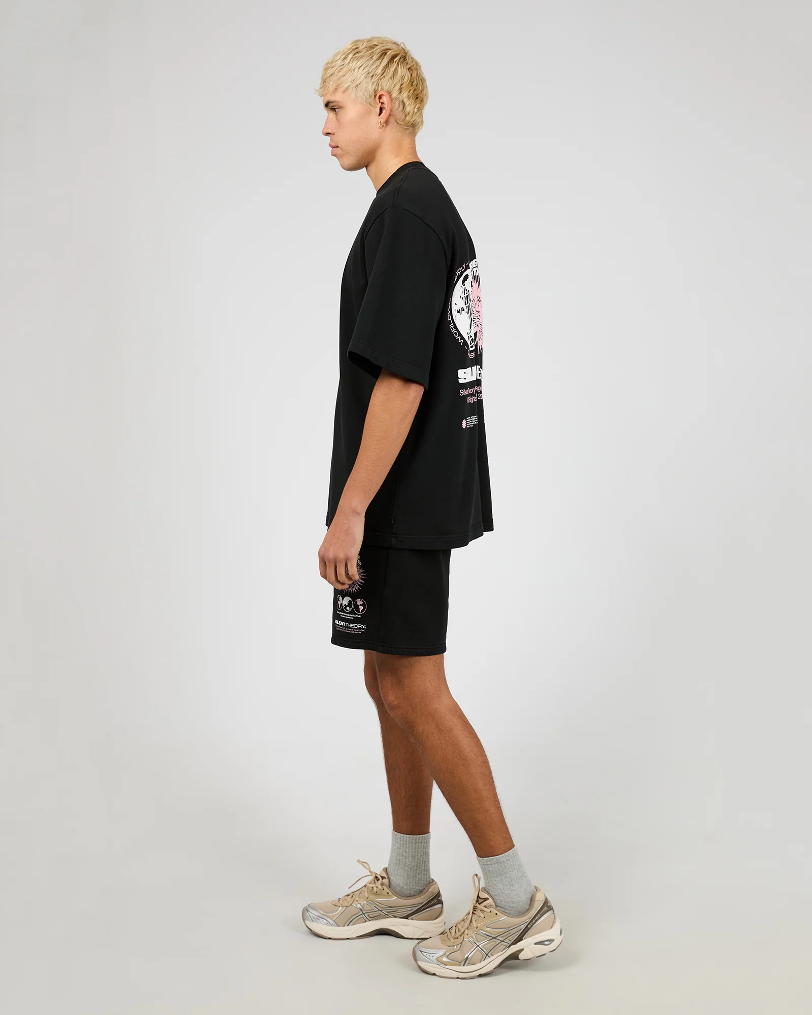 Energy Fleece Tee Washed Black - Image 7