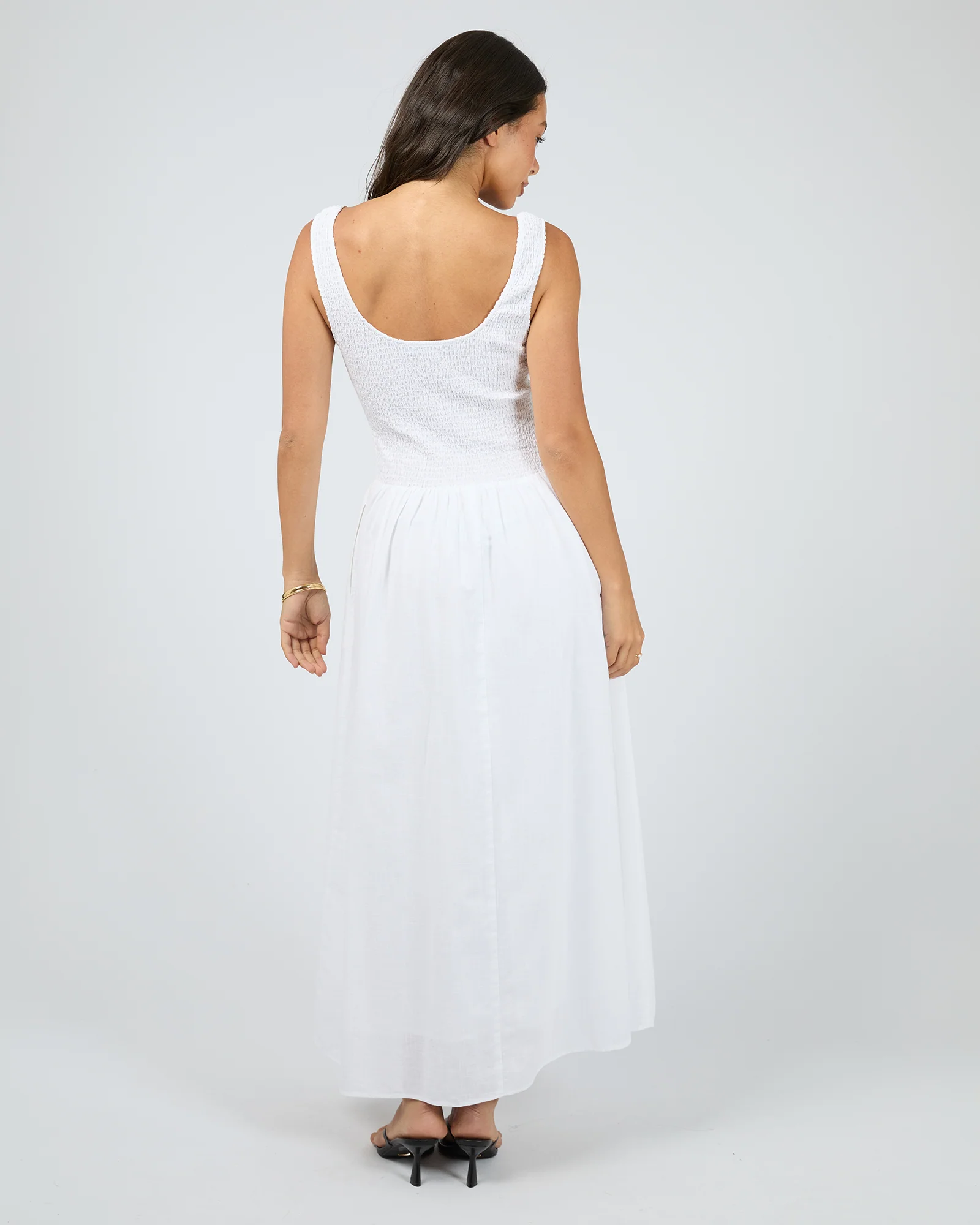 Essential Maxi Dress White - Image 2