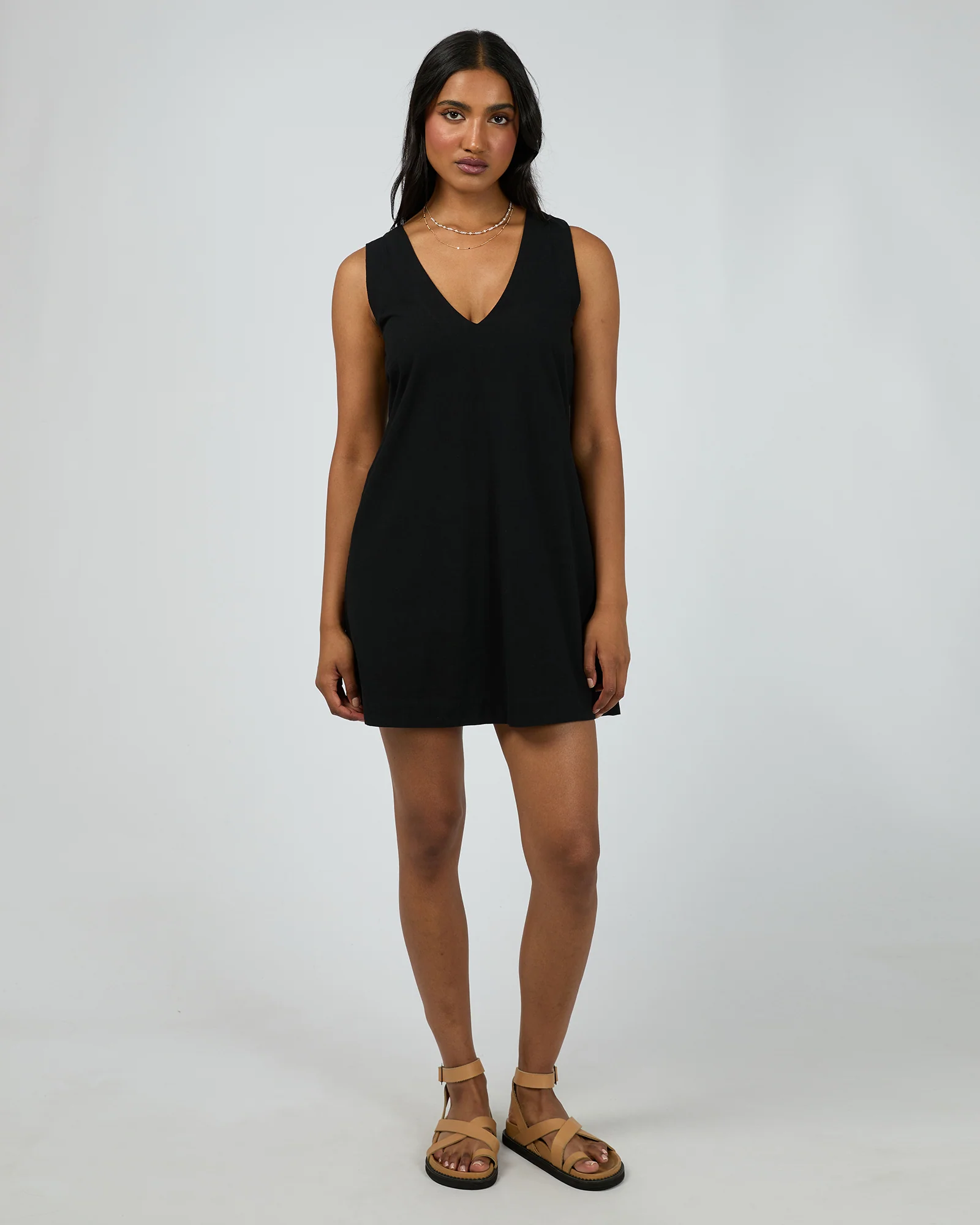 Essential Mini Dress Black - Image 2
