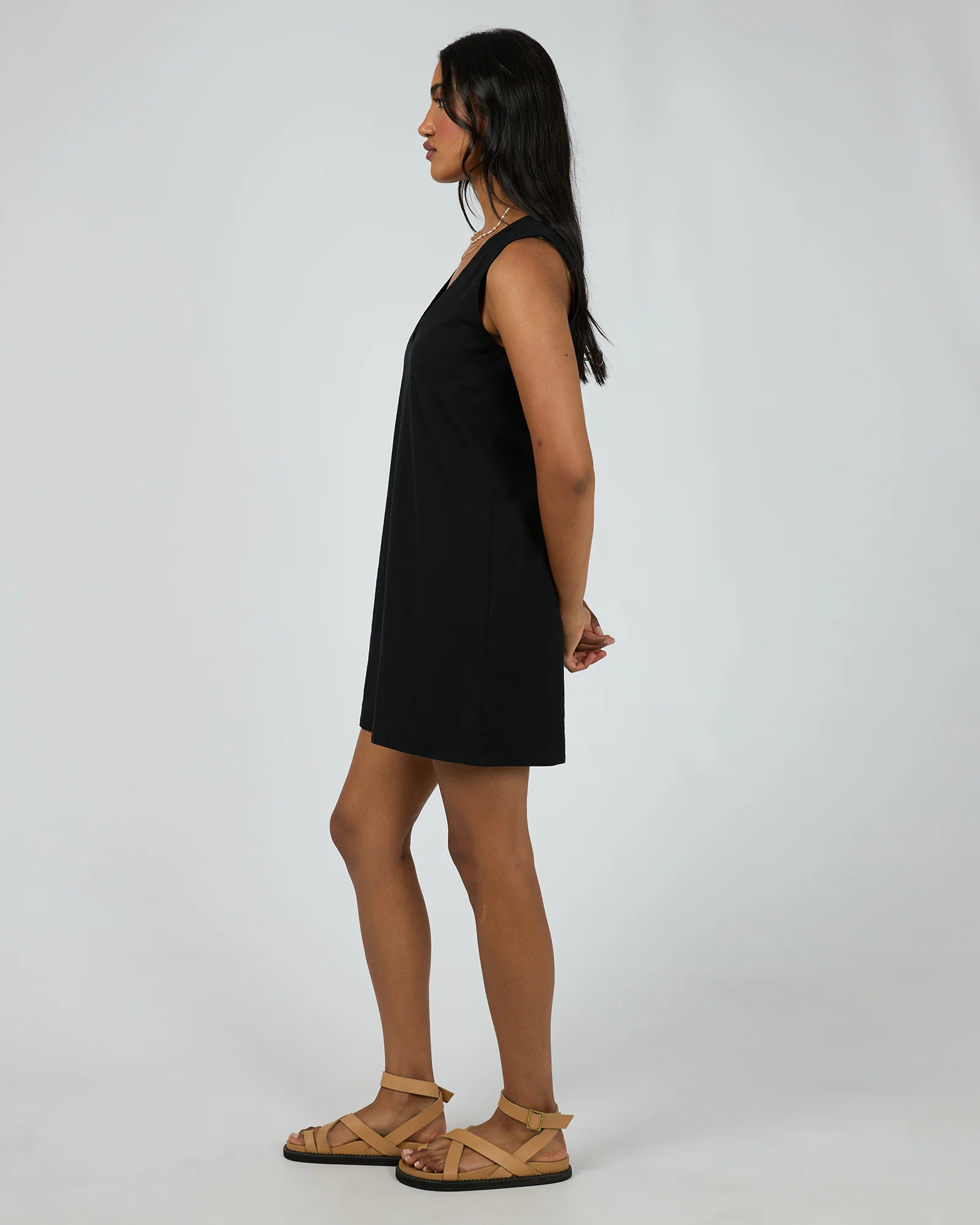 Essential Mini Dress Black - Image 6