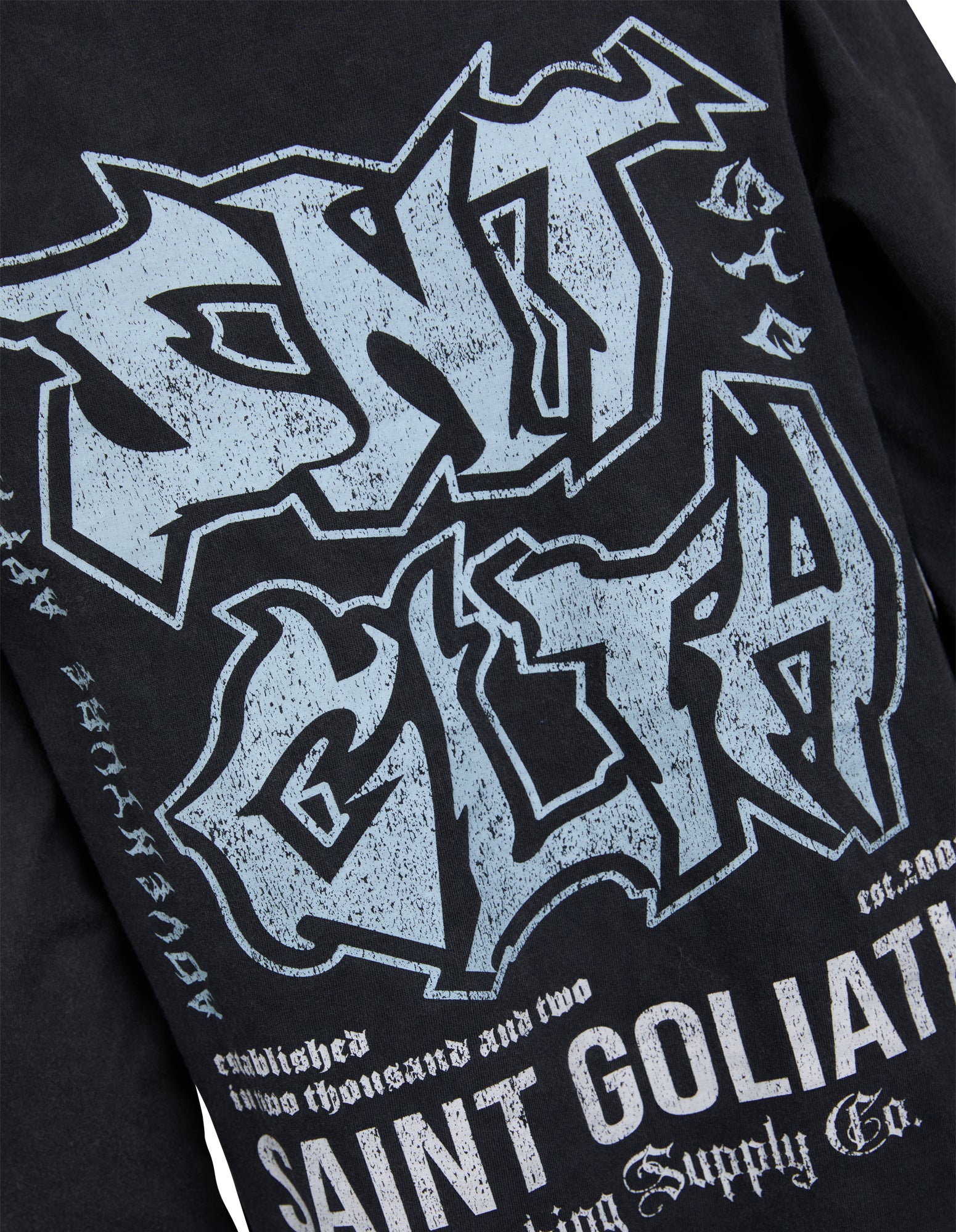Teen Established Long Sleeve Tee Washed Black - Image 5
