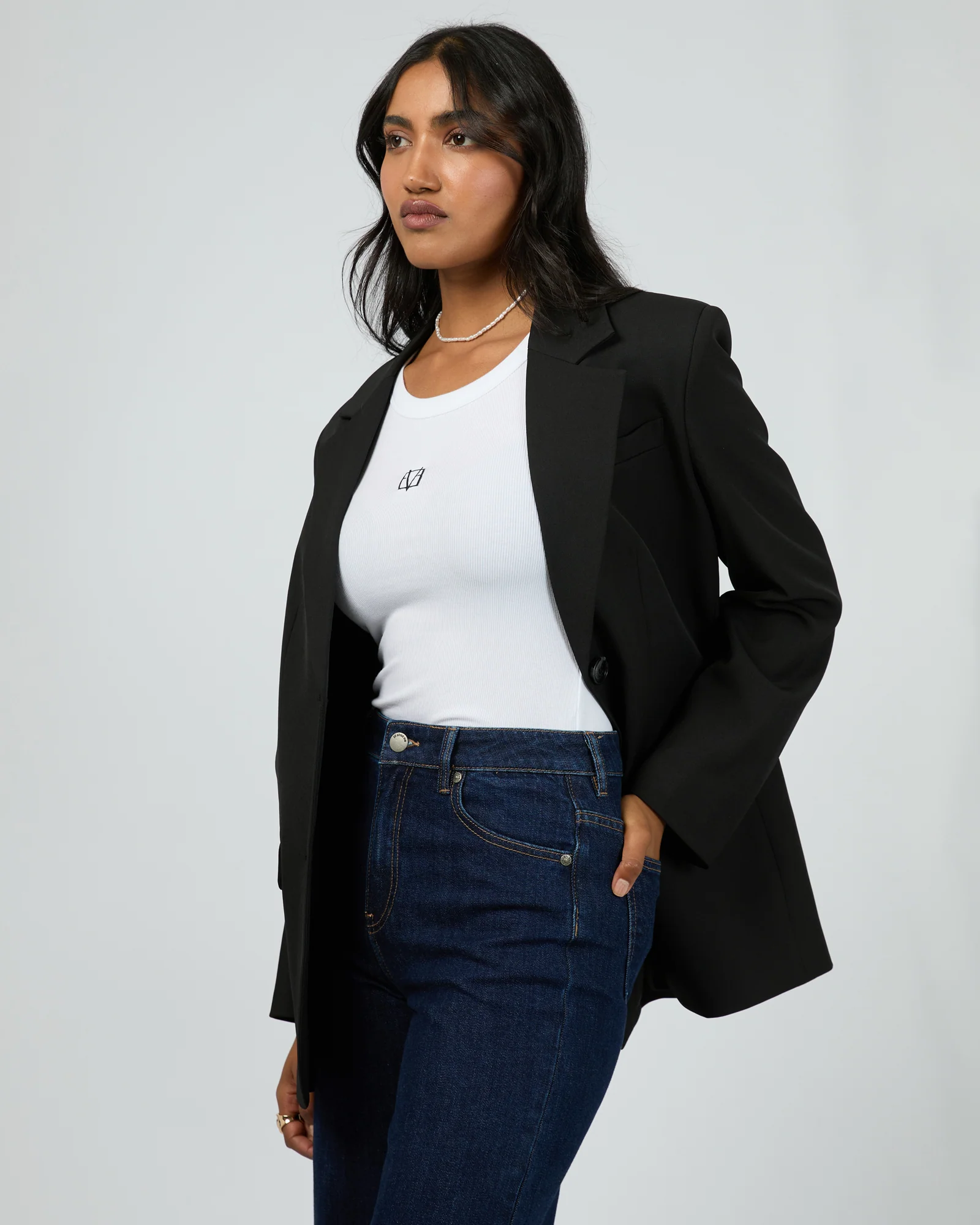 Eve Luxe Basic Blazer Black - Image 4