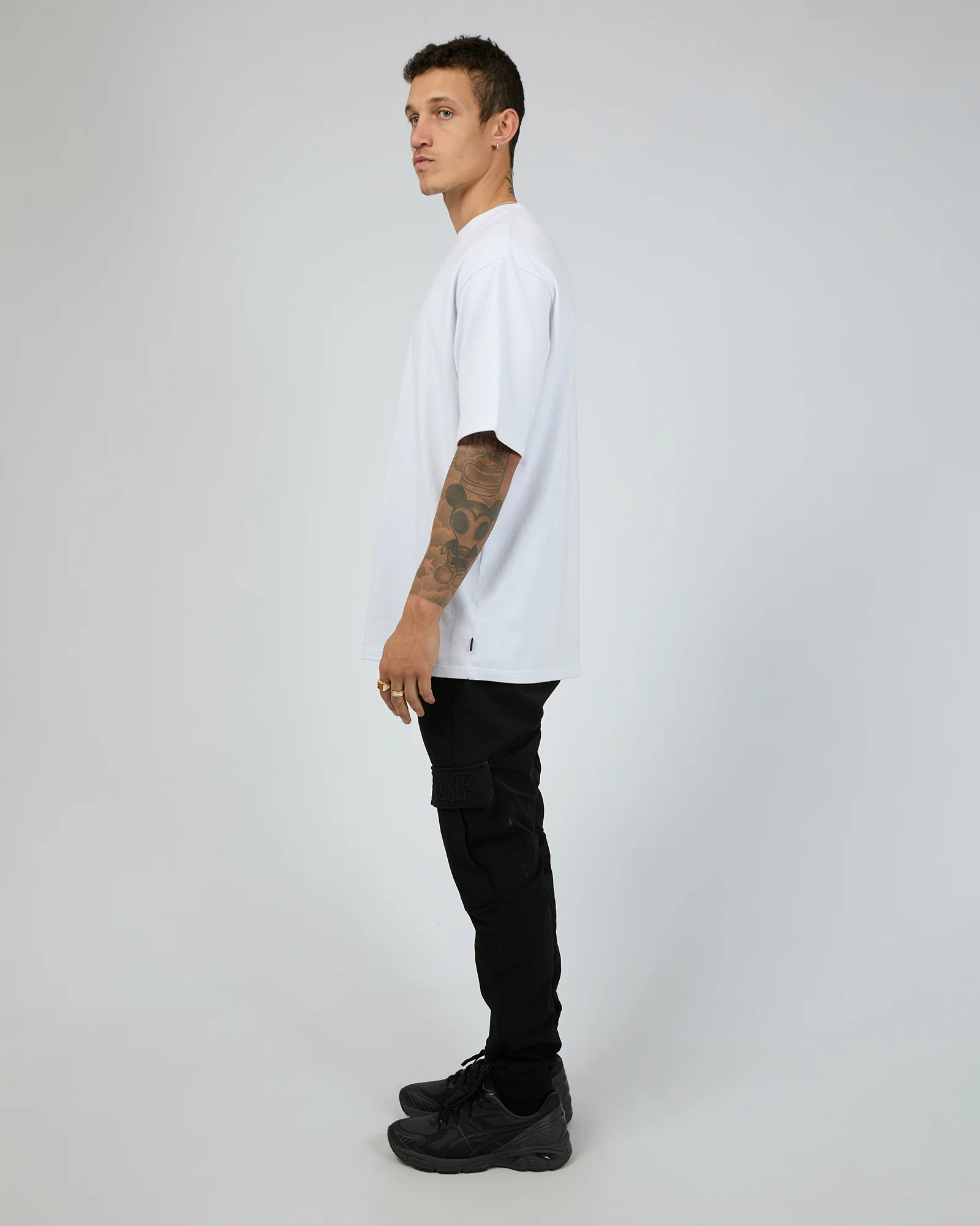 F1500 Slim Nylon Cargo Jogger Black - Image 7