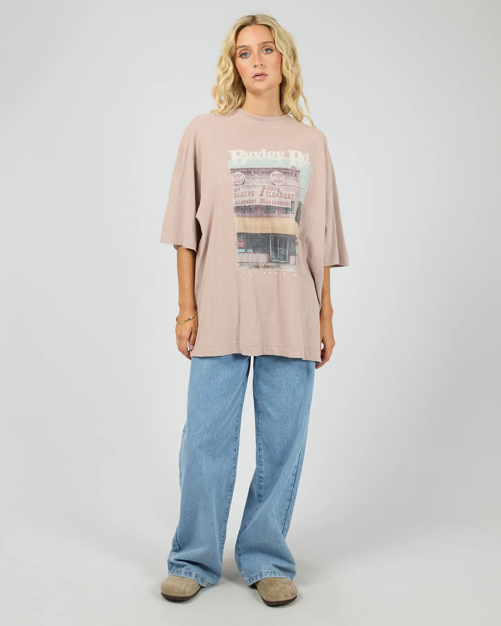 Fields Oversized Tee Fawn - Image 2
