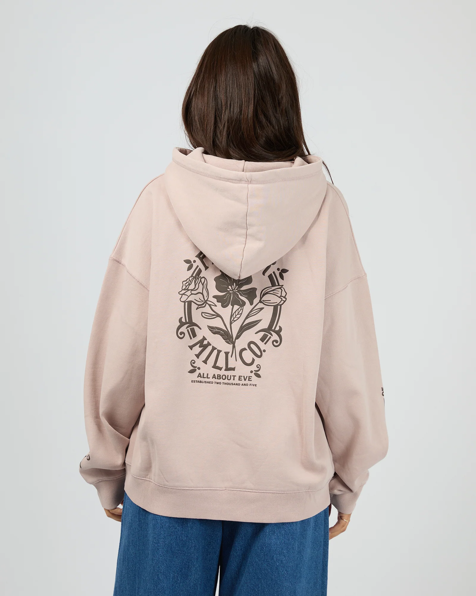 Flower Co Relaxed Hoodie Fawn - Image 6