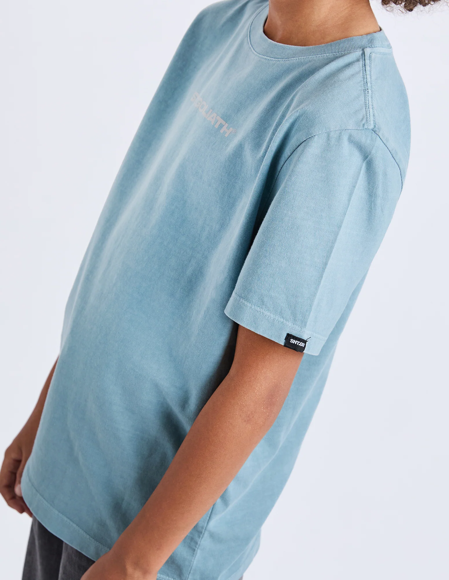 Teen Foiled Tee Teal - Image 4