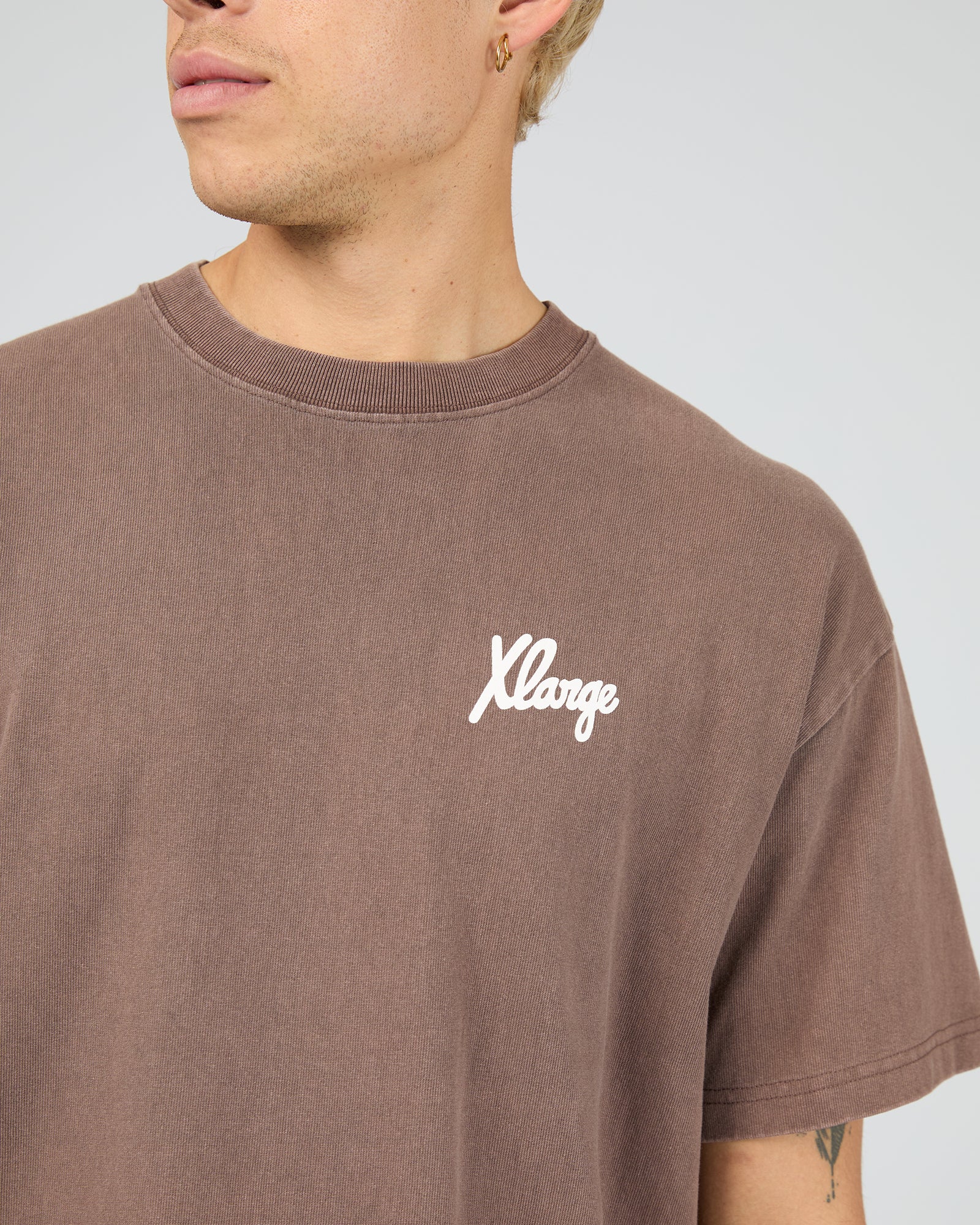 Folded Crown Short Sleeve Tee Mocha - Image 5