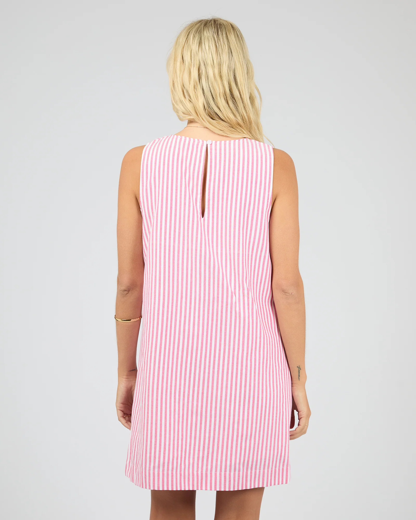 Franca Stripe Mini Dress Stripe - Image 3