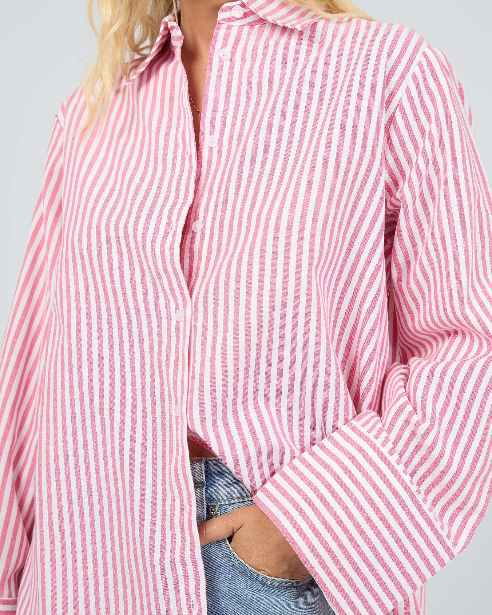 Franca Stripe Shirt Stripe - Image 5
