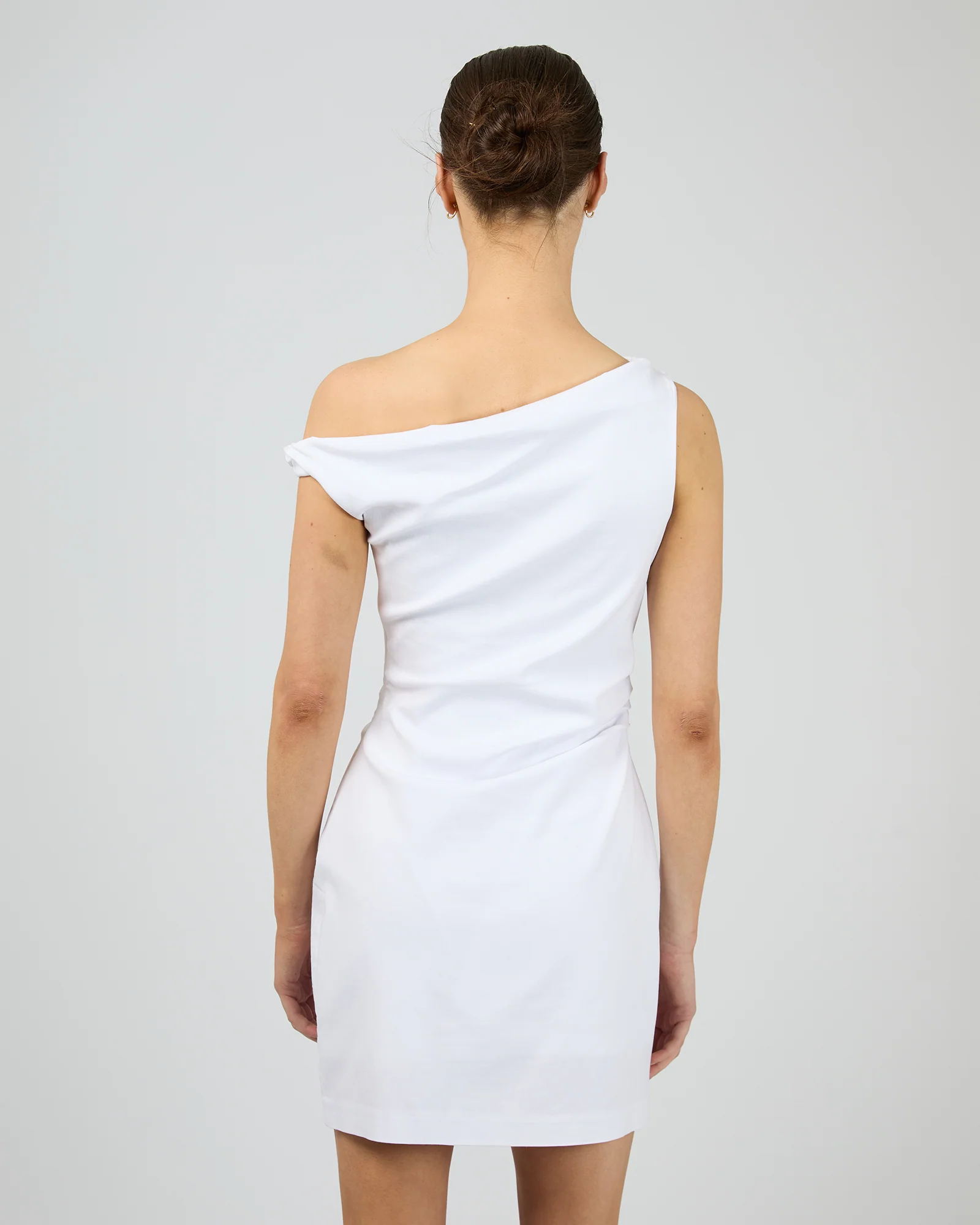 Freya Mini Dress White - Image 3