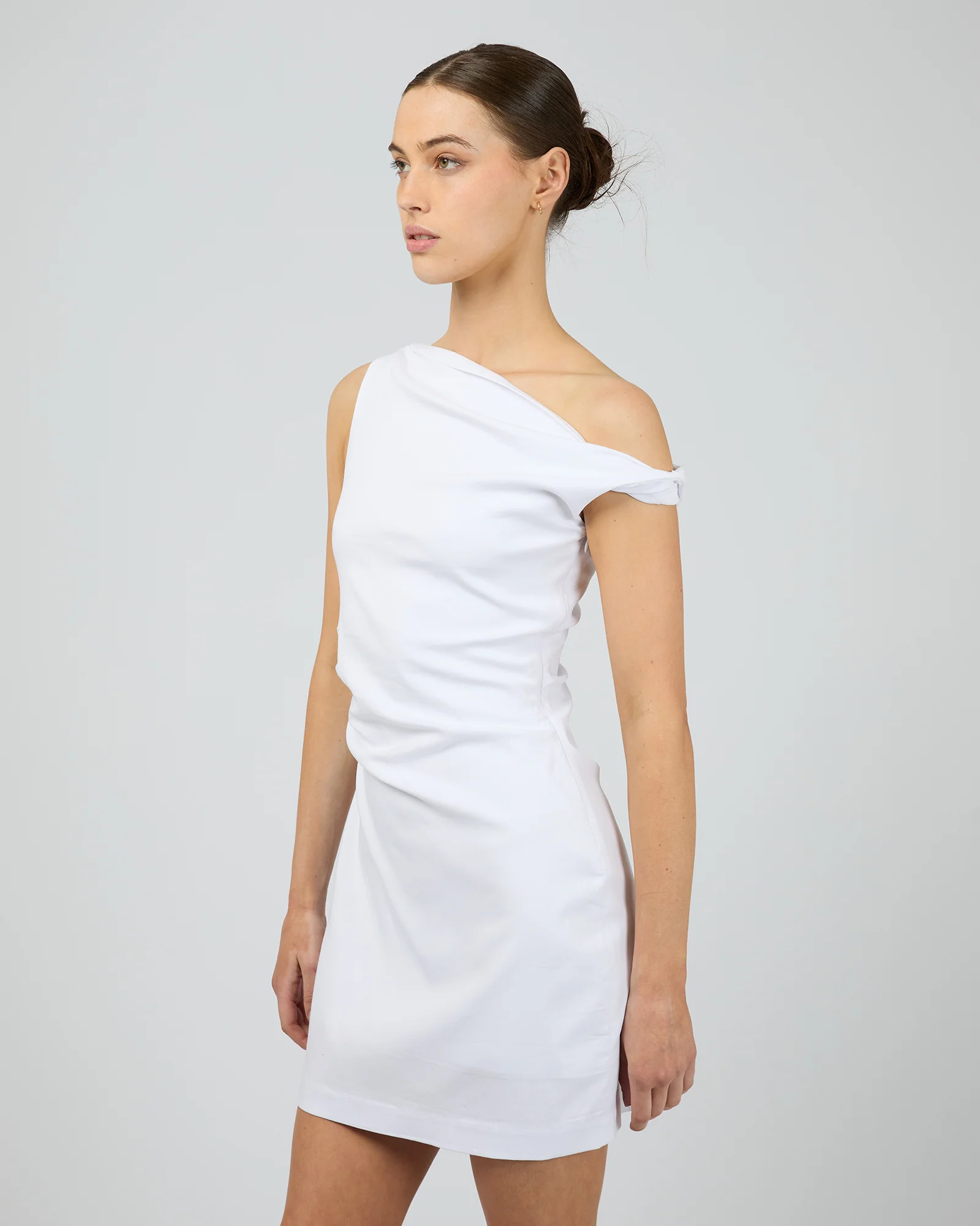 Freya Mini Dress White - Image 4