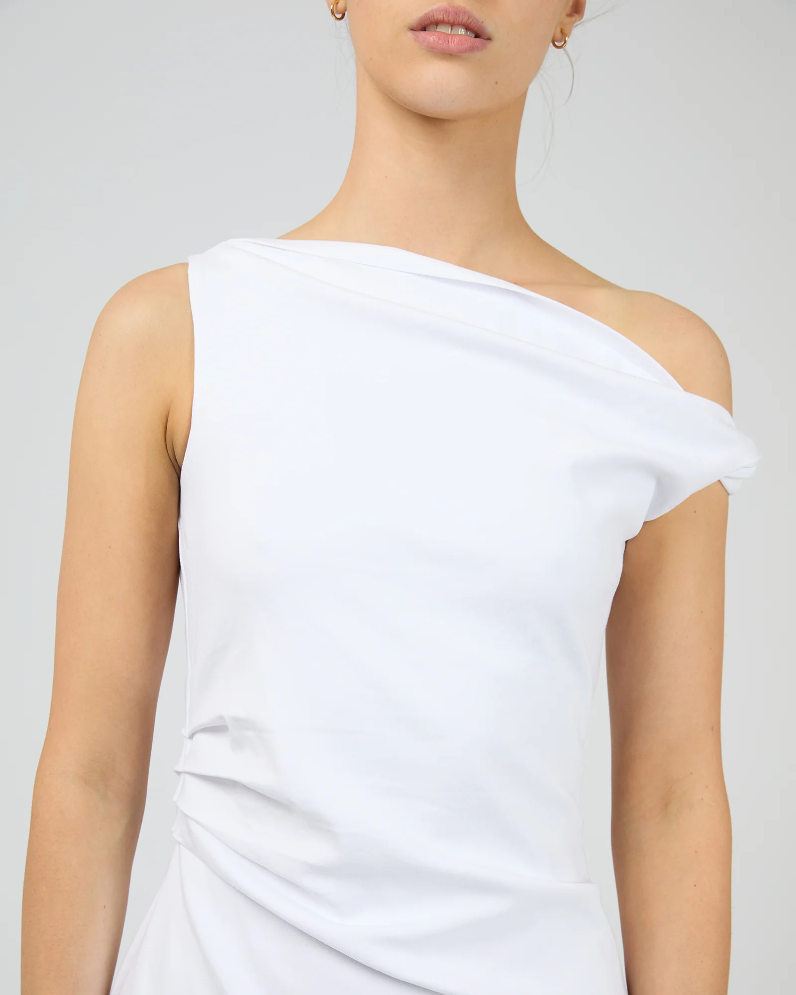 Freya Mini Dress White - Image 5
