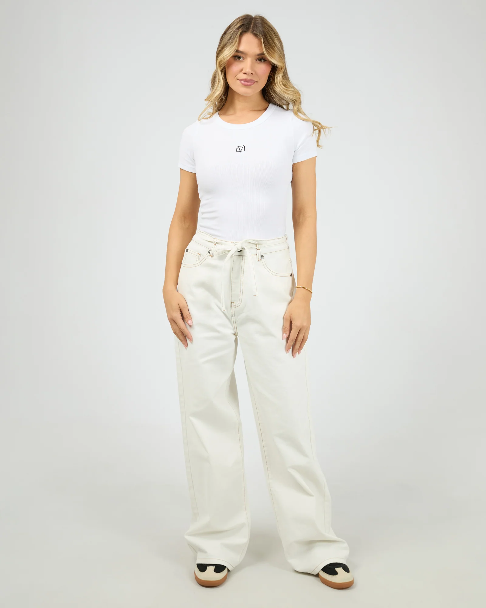 Gia High Rise Baggy Vintage White - Image 2