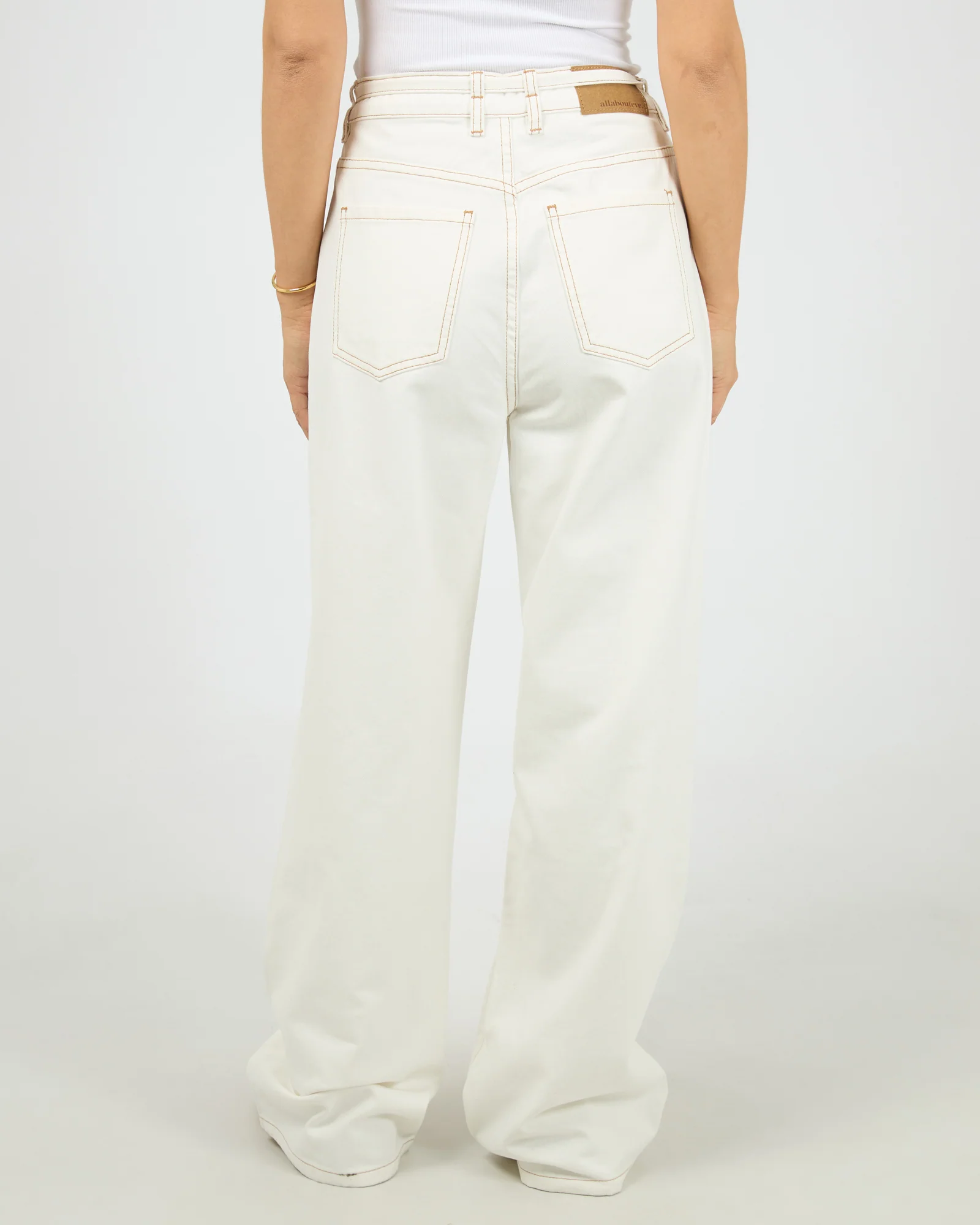 Gia High Rise Baggy Vintage White - Image 3