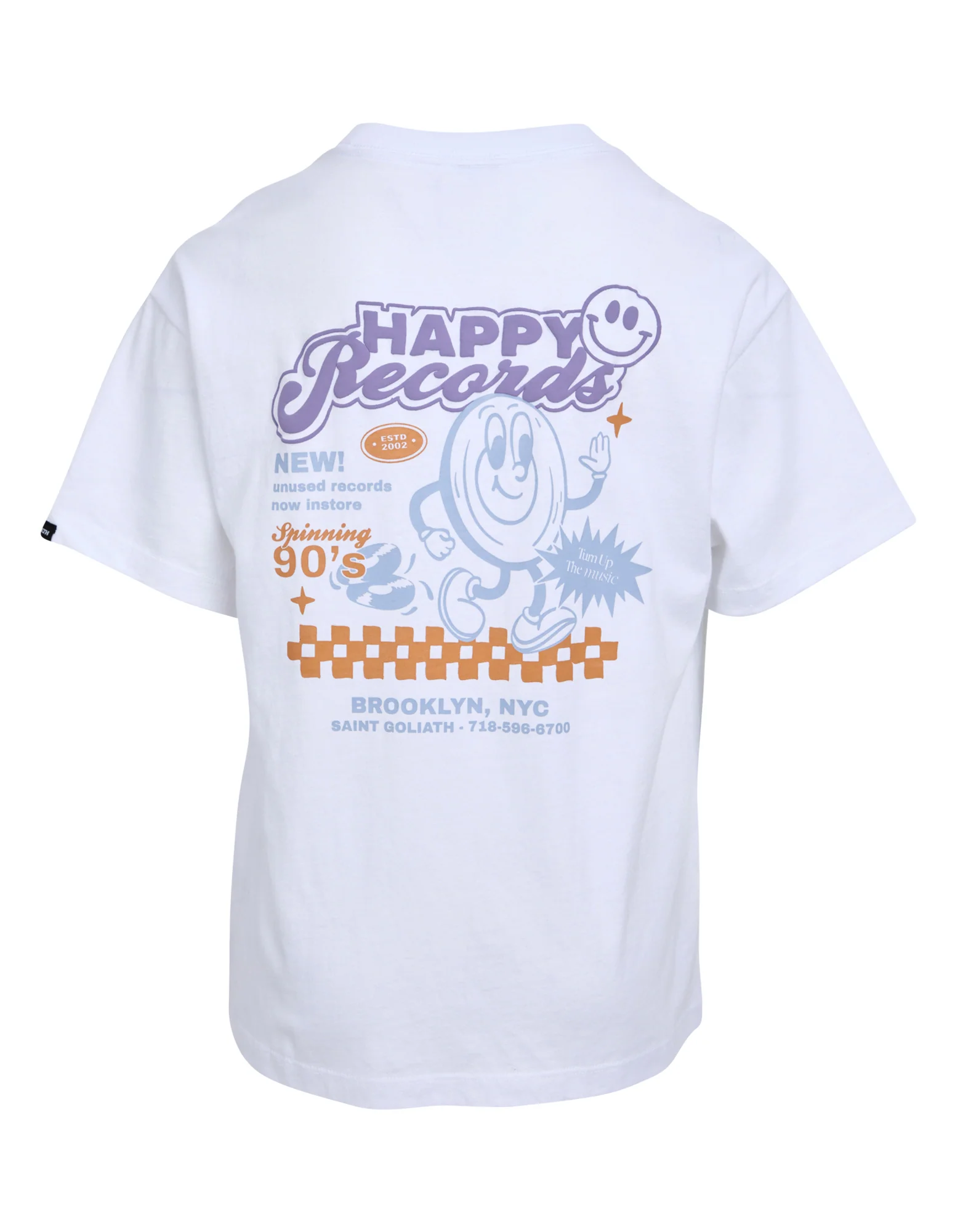 Teen Happy Records Tee White - Image 4