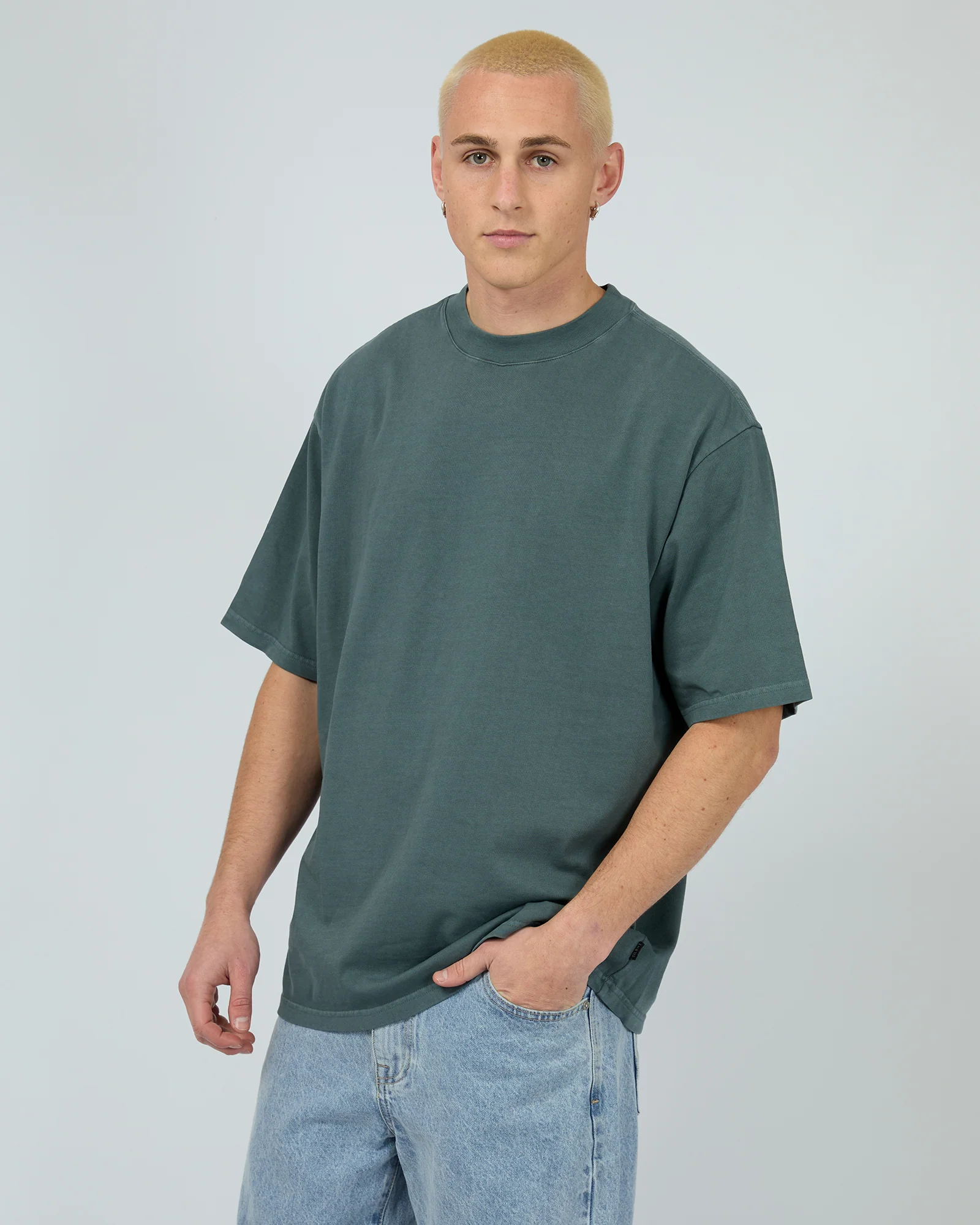 Heavy Weight Tee Blue - Image 4