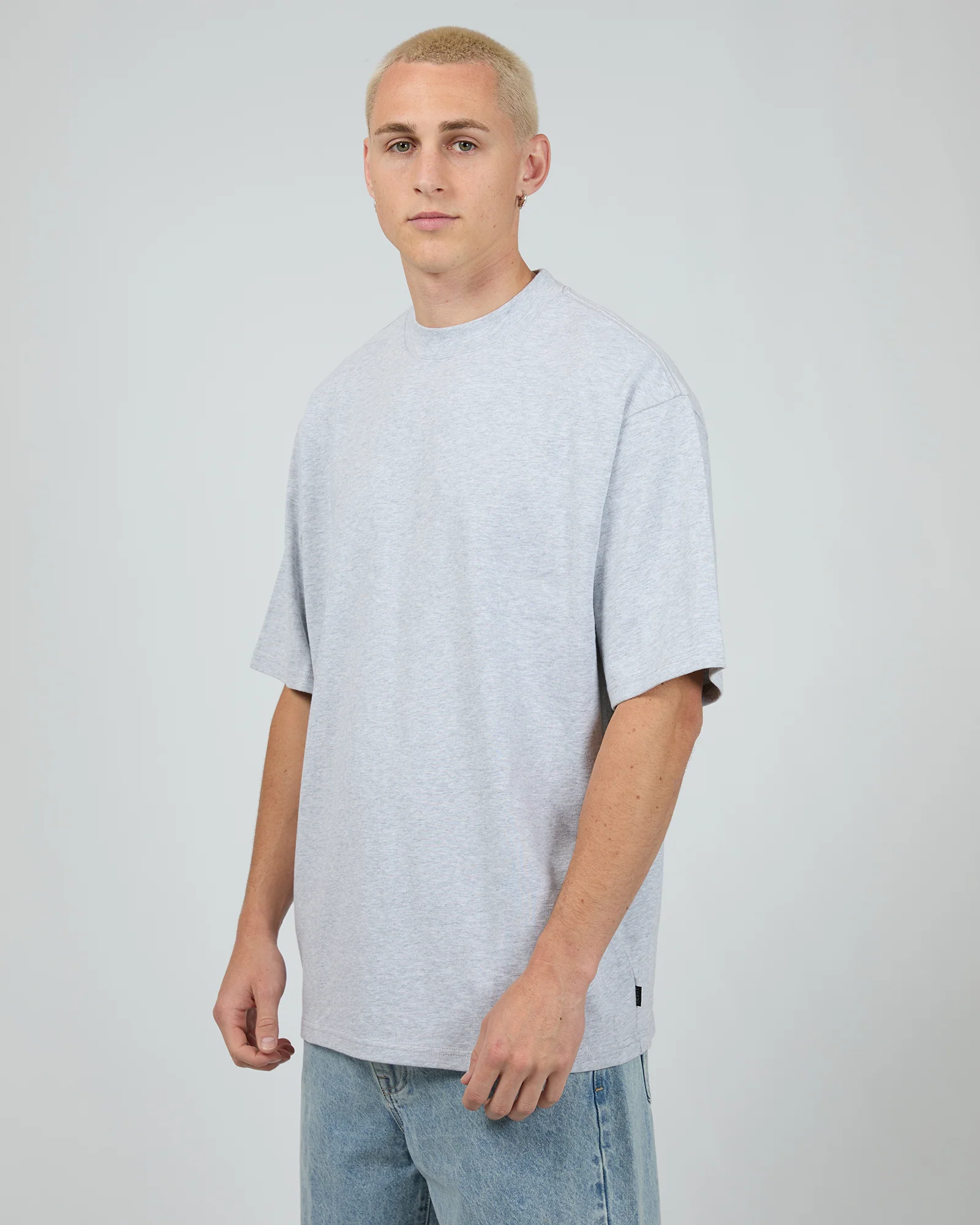 Heavy Weight Tee Grey Marle - Image 4