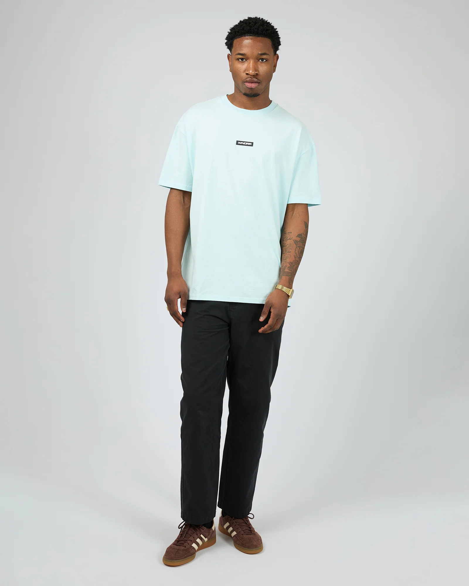 Hexed Box Fit Tee Baby Blue - Image 3