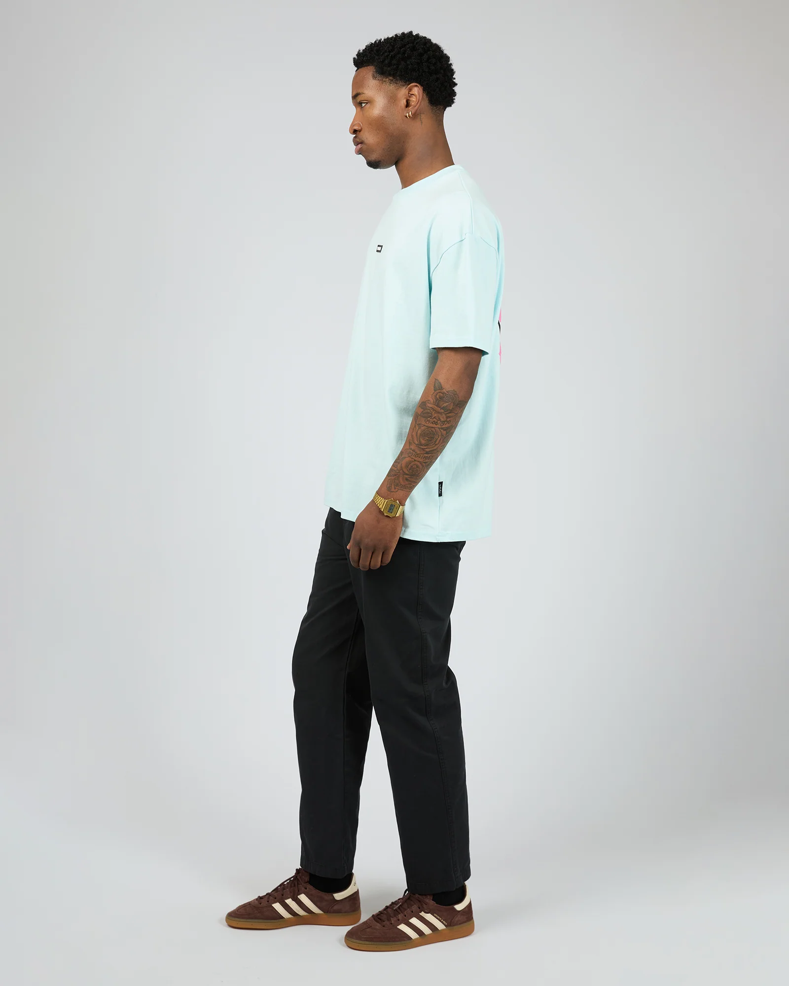 Hexed Box Fit Tee Baby Blue - Image 6