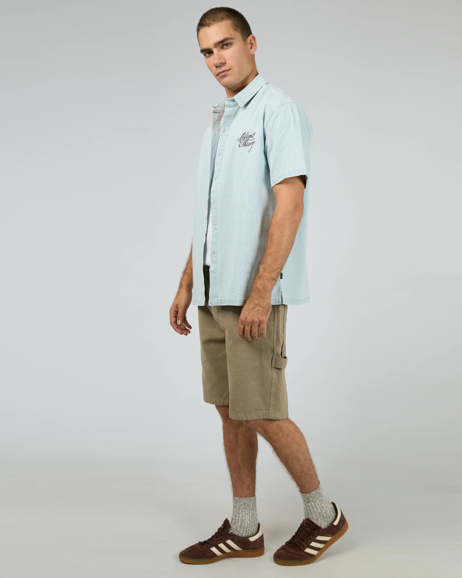 Icon Short Sleeve Shirt Blue - Image 6