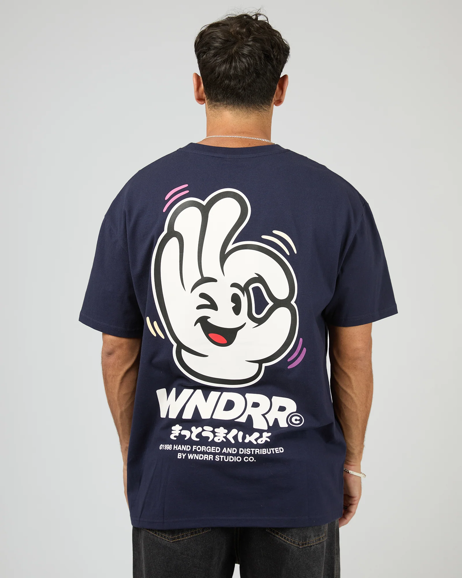 Im Sure Box Fit Tee Navy - Image 3