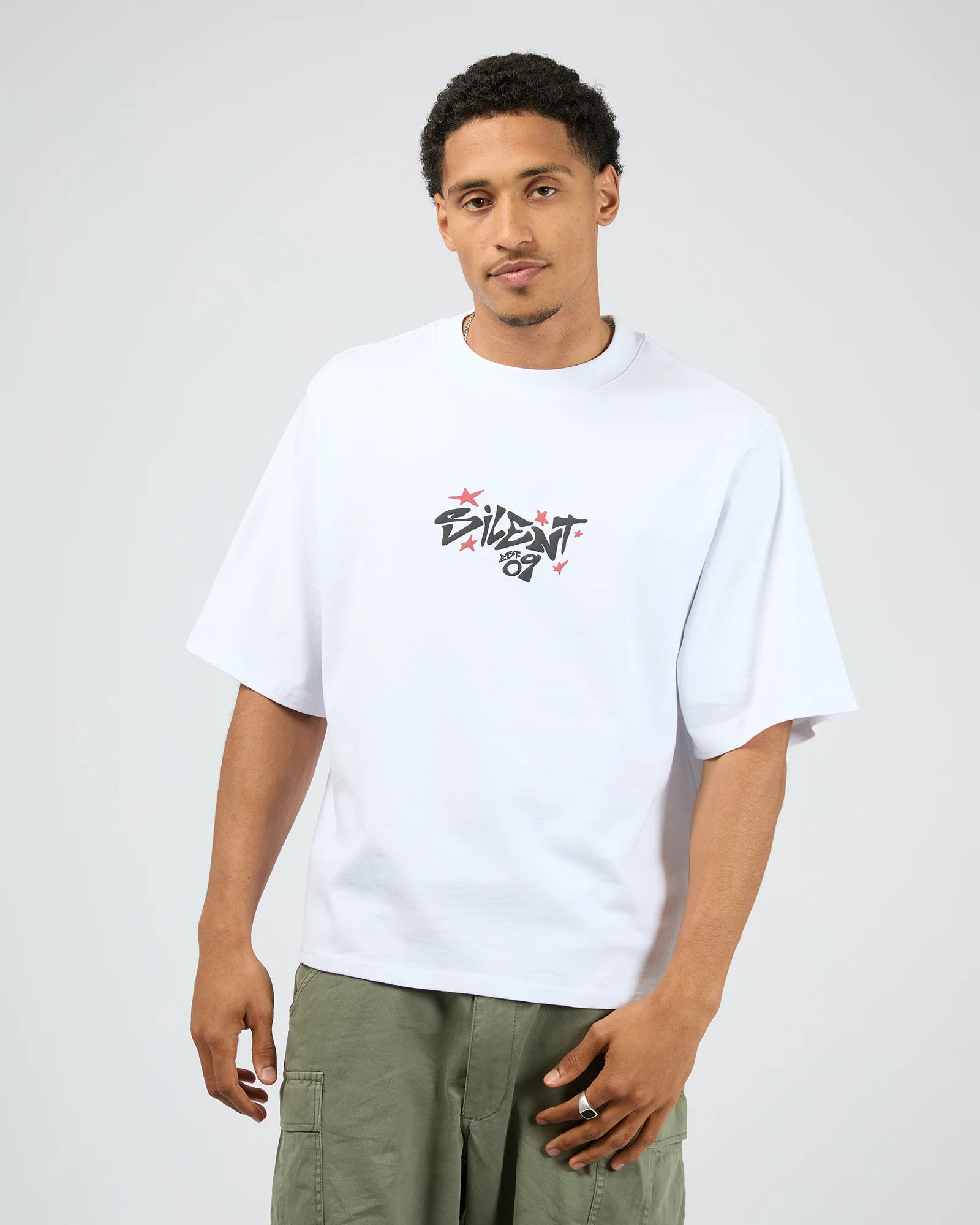 Influence Box Tee White