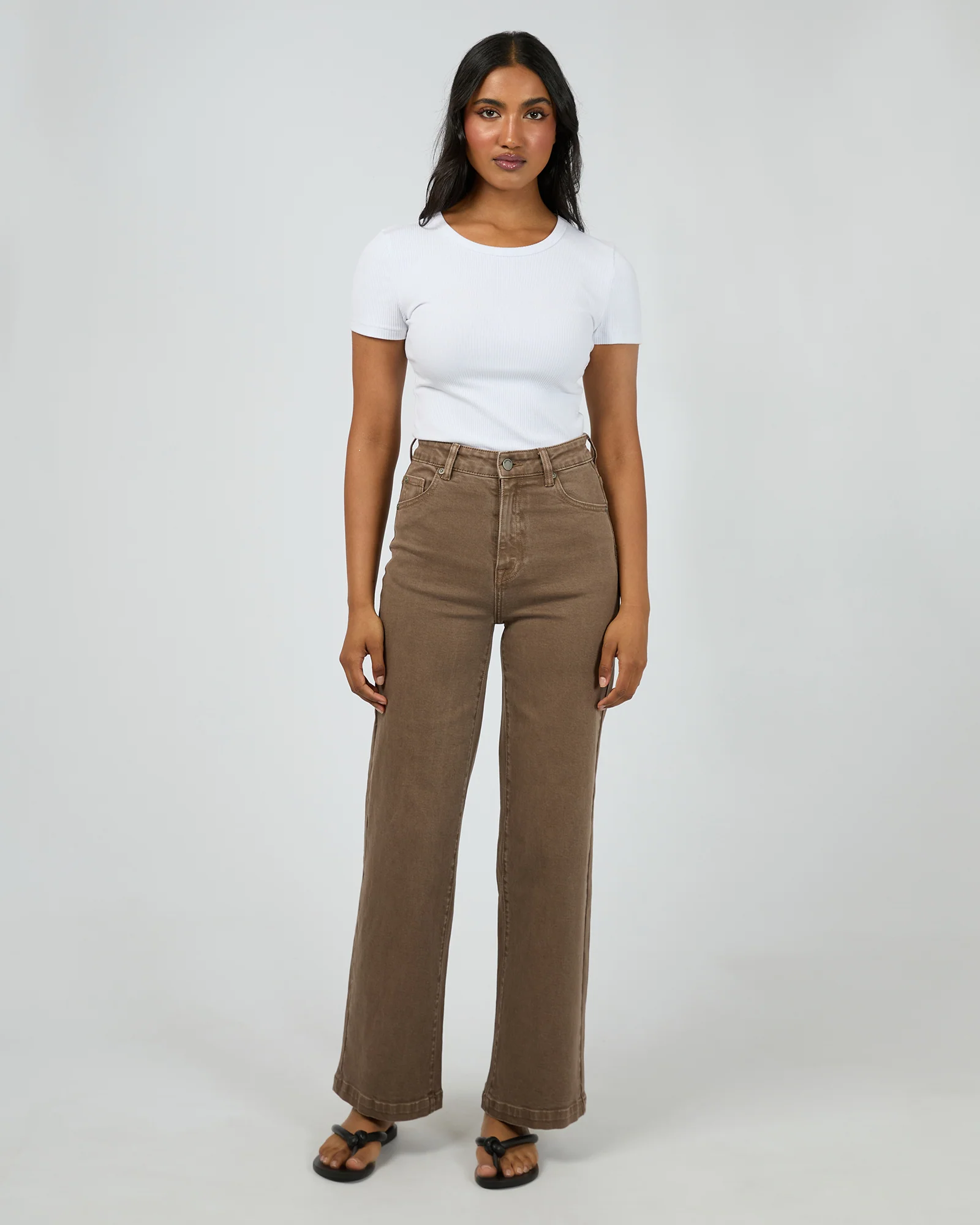 Jacqui Wide Leg Cocoa - Image 2
