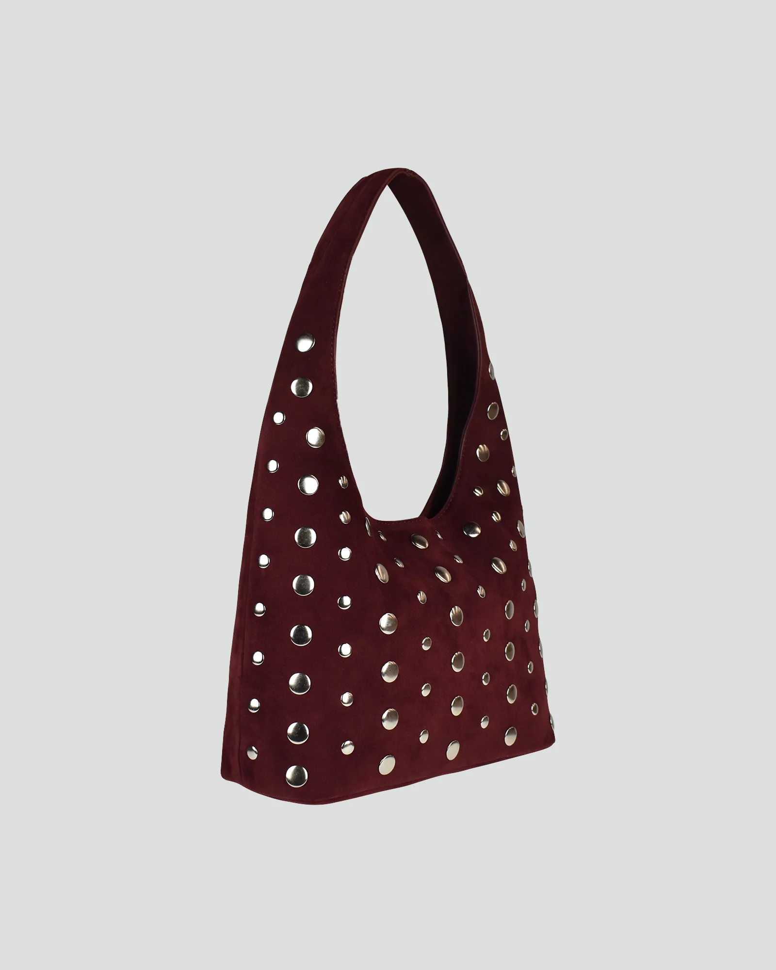 Jenni Studded Hobo Bag Merlot - Image 3