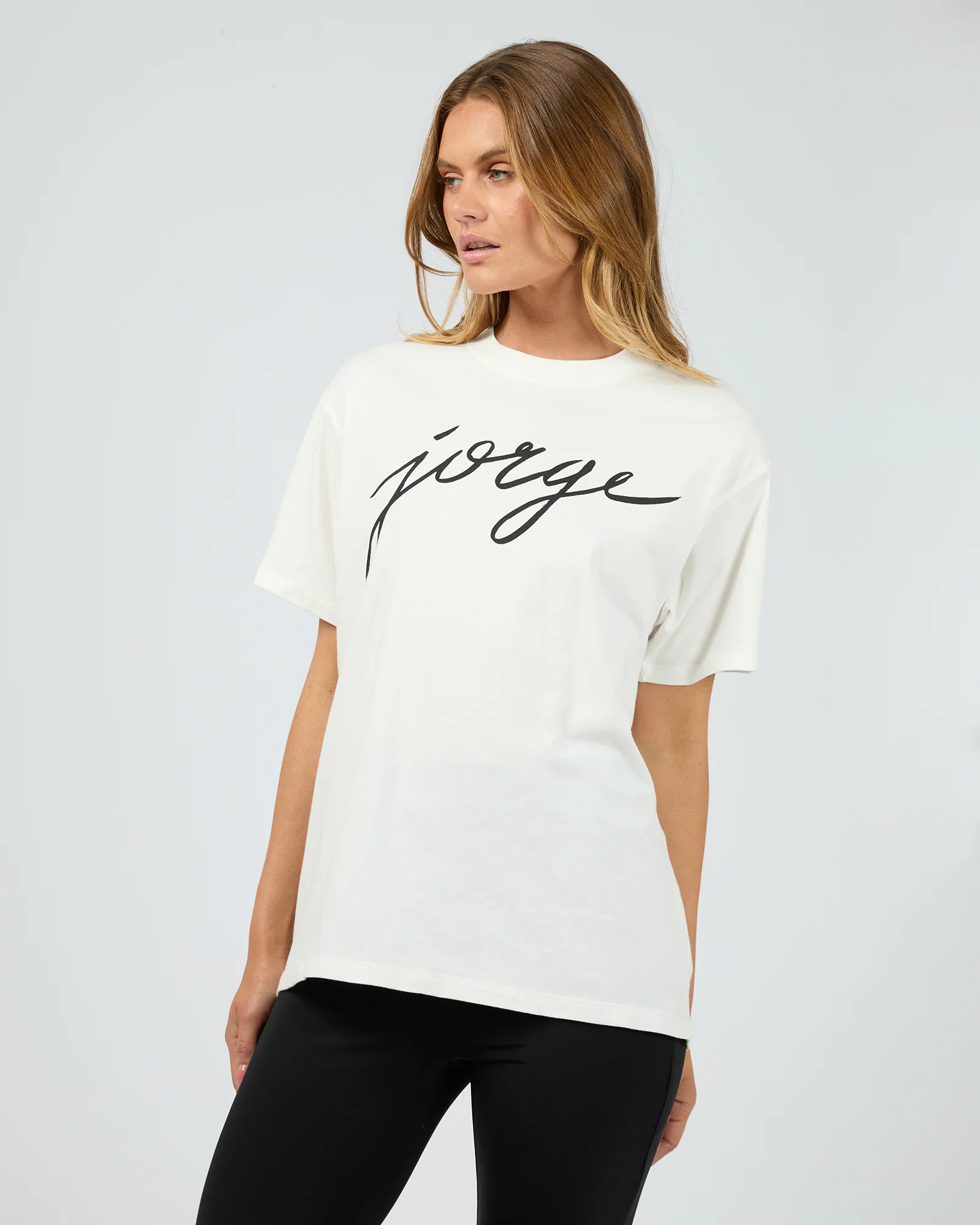 Jorge Script Tee White - Image 4