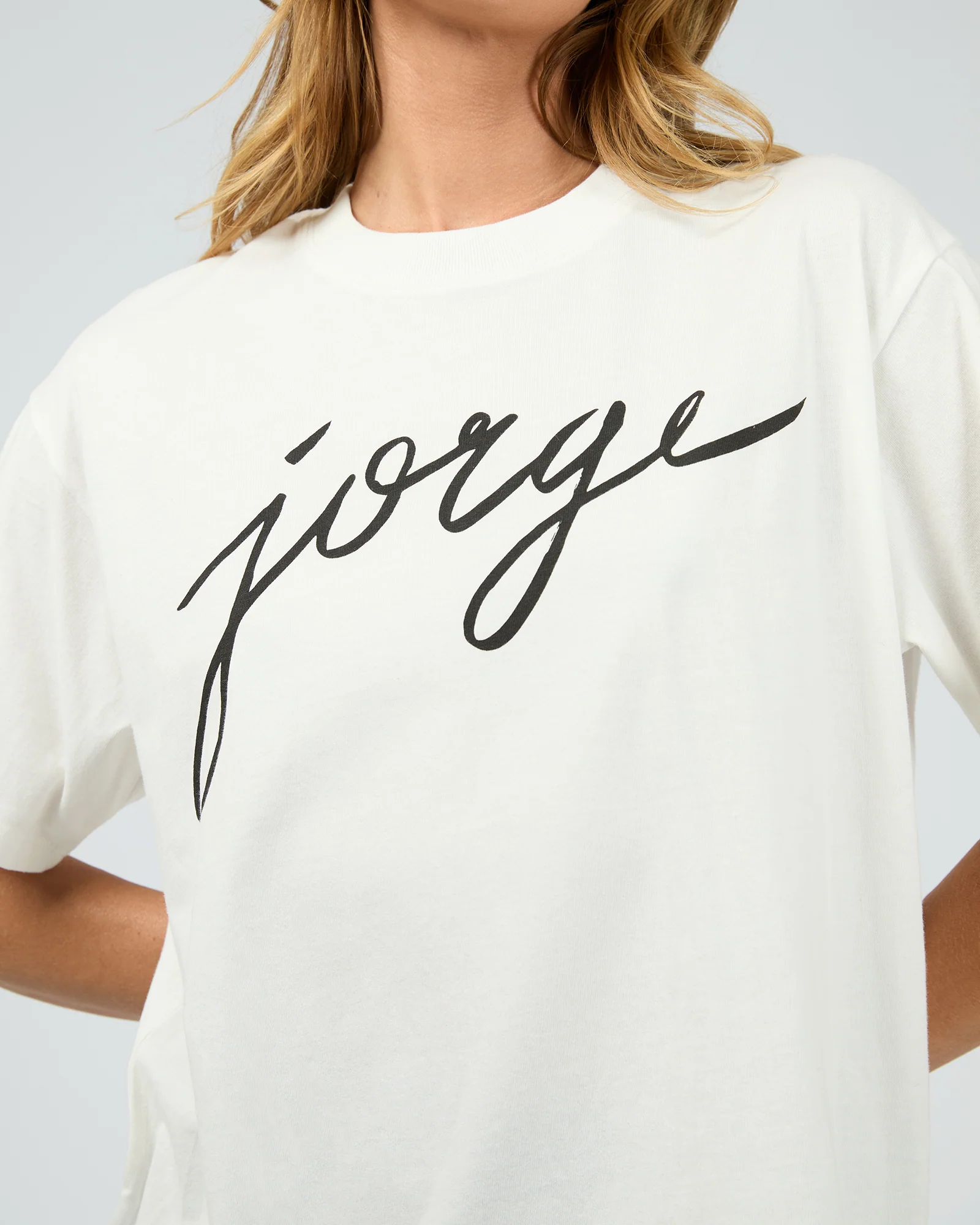 Jorge Script Tee White - Image 5