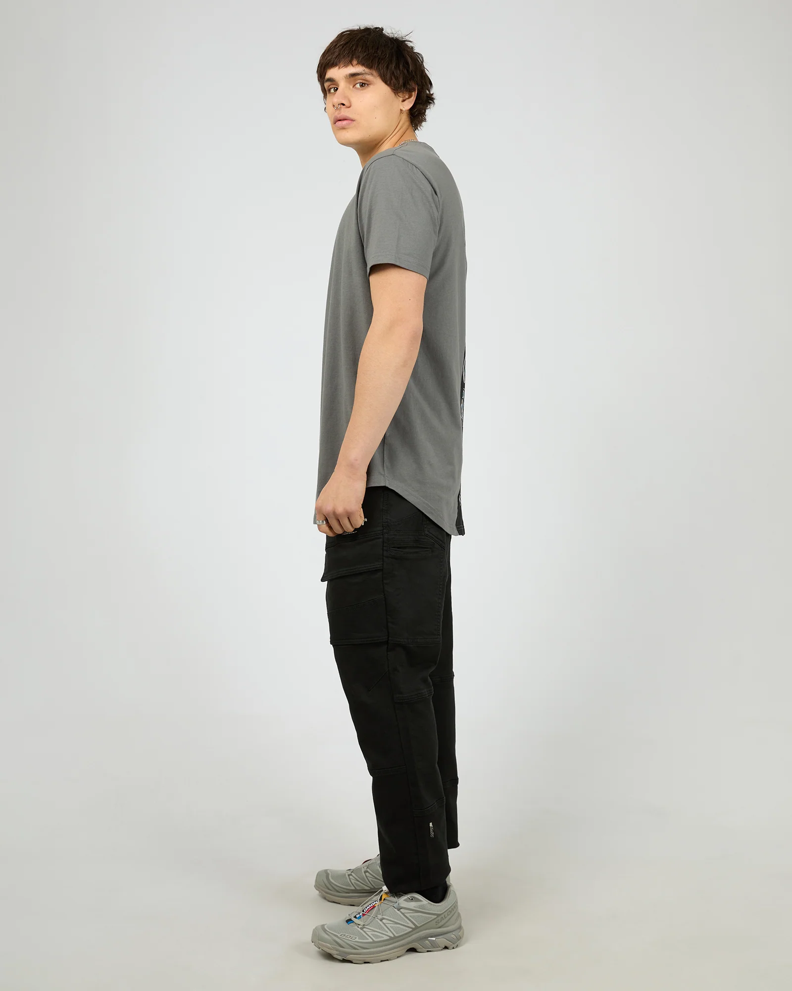 Junction Dual Curved Tee Charcoal - Image 6