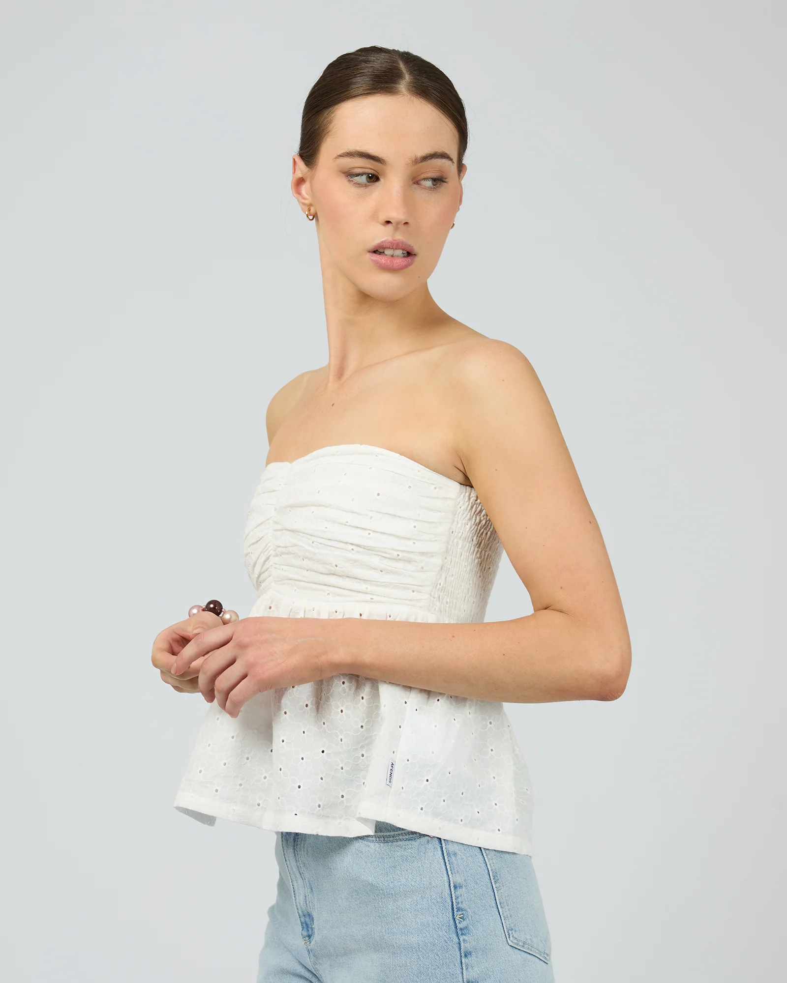Kindred Strapless Top White - Image 4