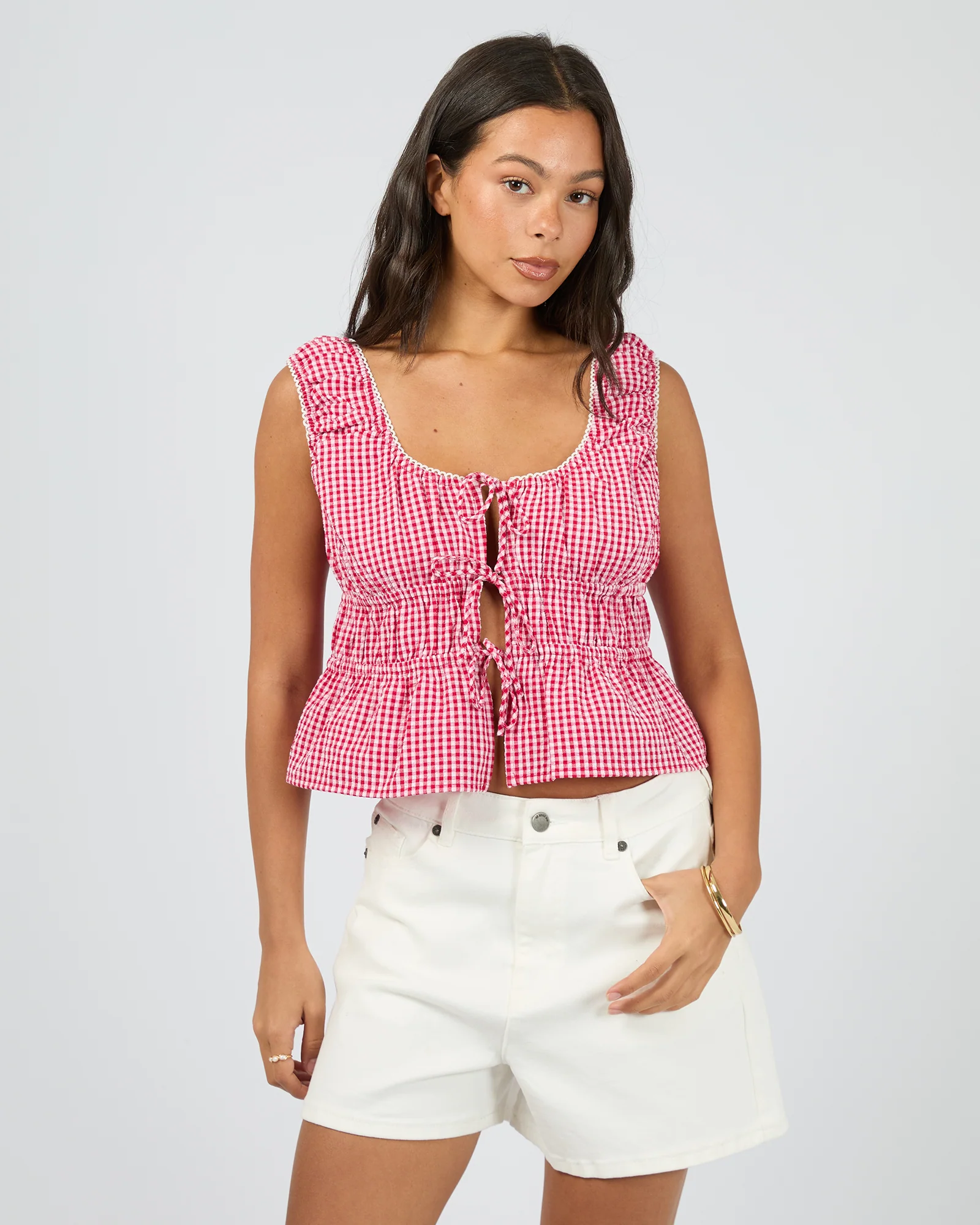 Lani Tie Top Check