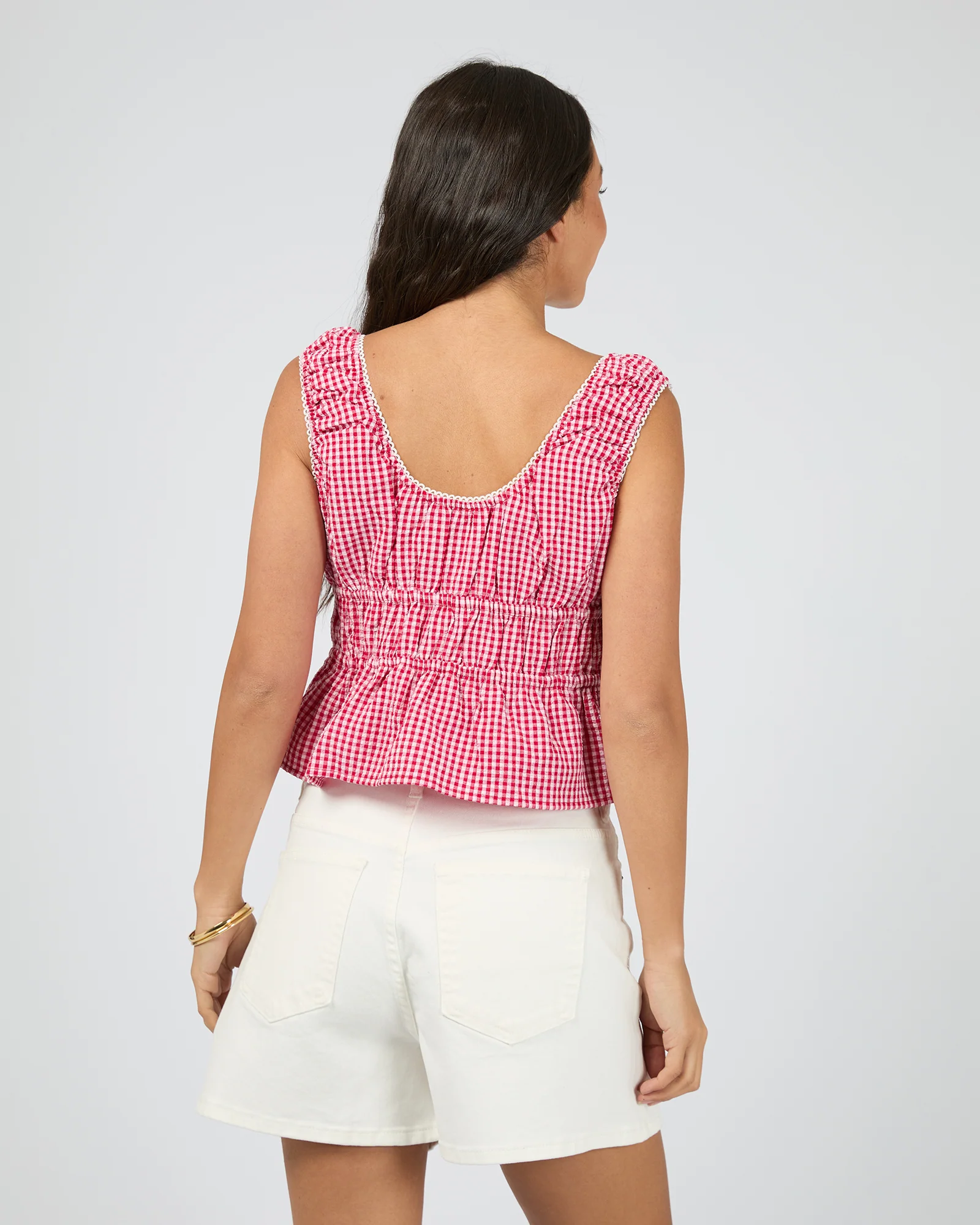 Lani Tie Top Check - Image 3