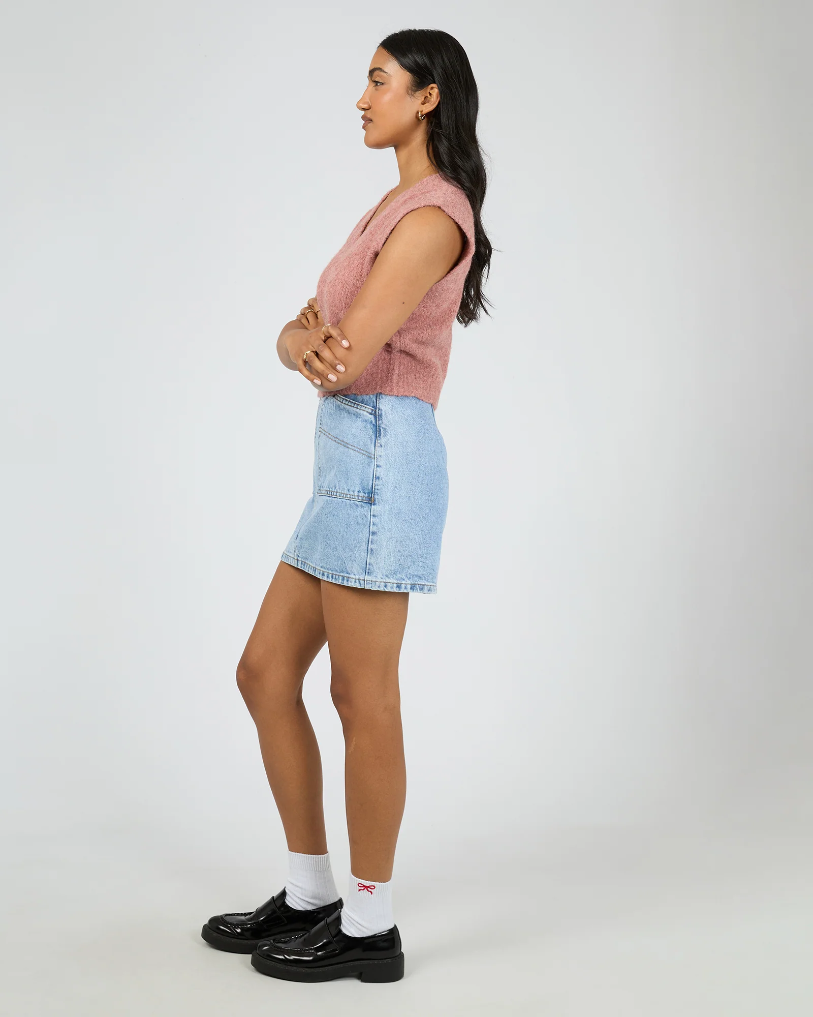 Leah Knit Vest Quartz Pink - Image 6