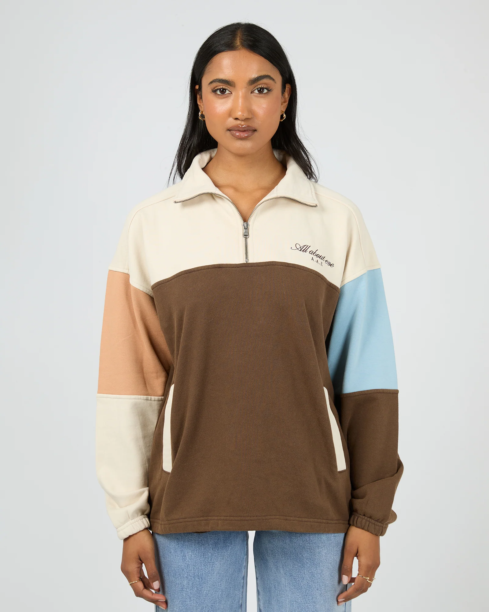 Libby 1/4 Zip Multicoloured