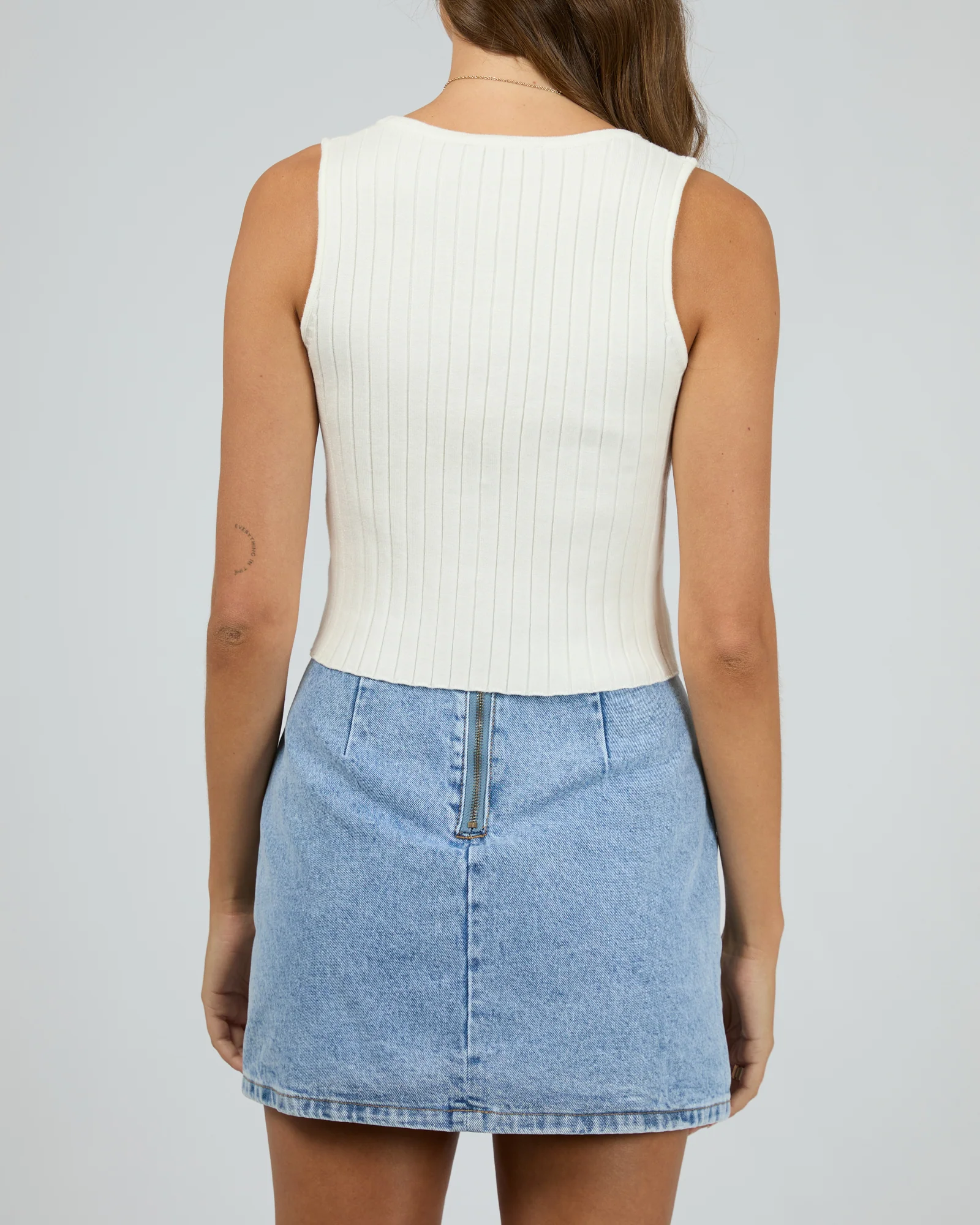 London Knit Top Vintage White - Image 3