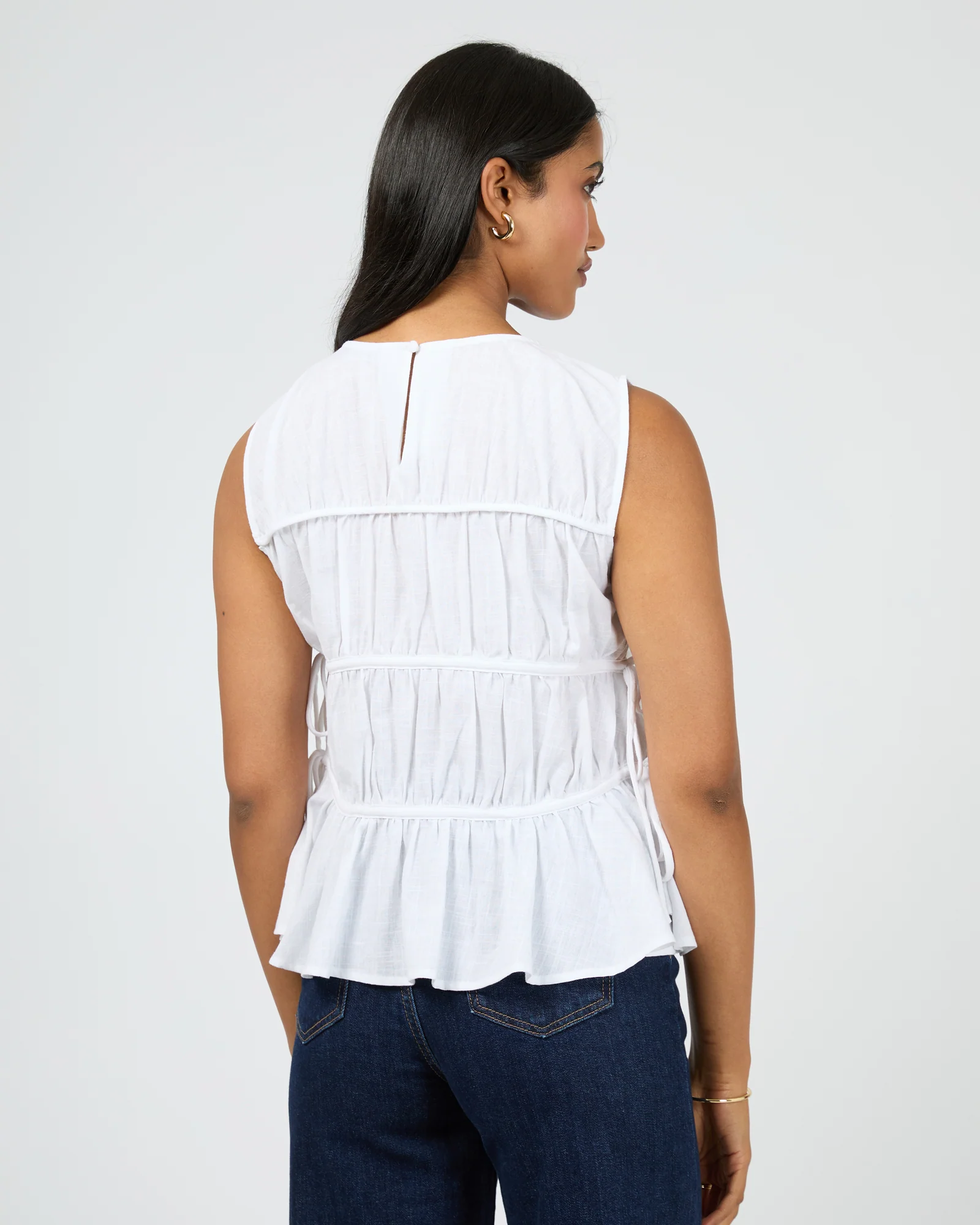 Lou Lou Tie Top White - Image 3