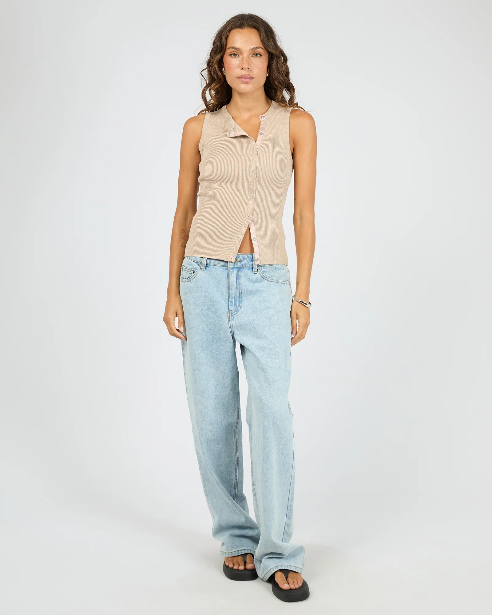 Marleigh Knit Tank Oat - Image 2