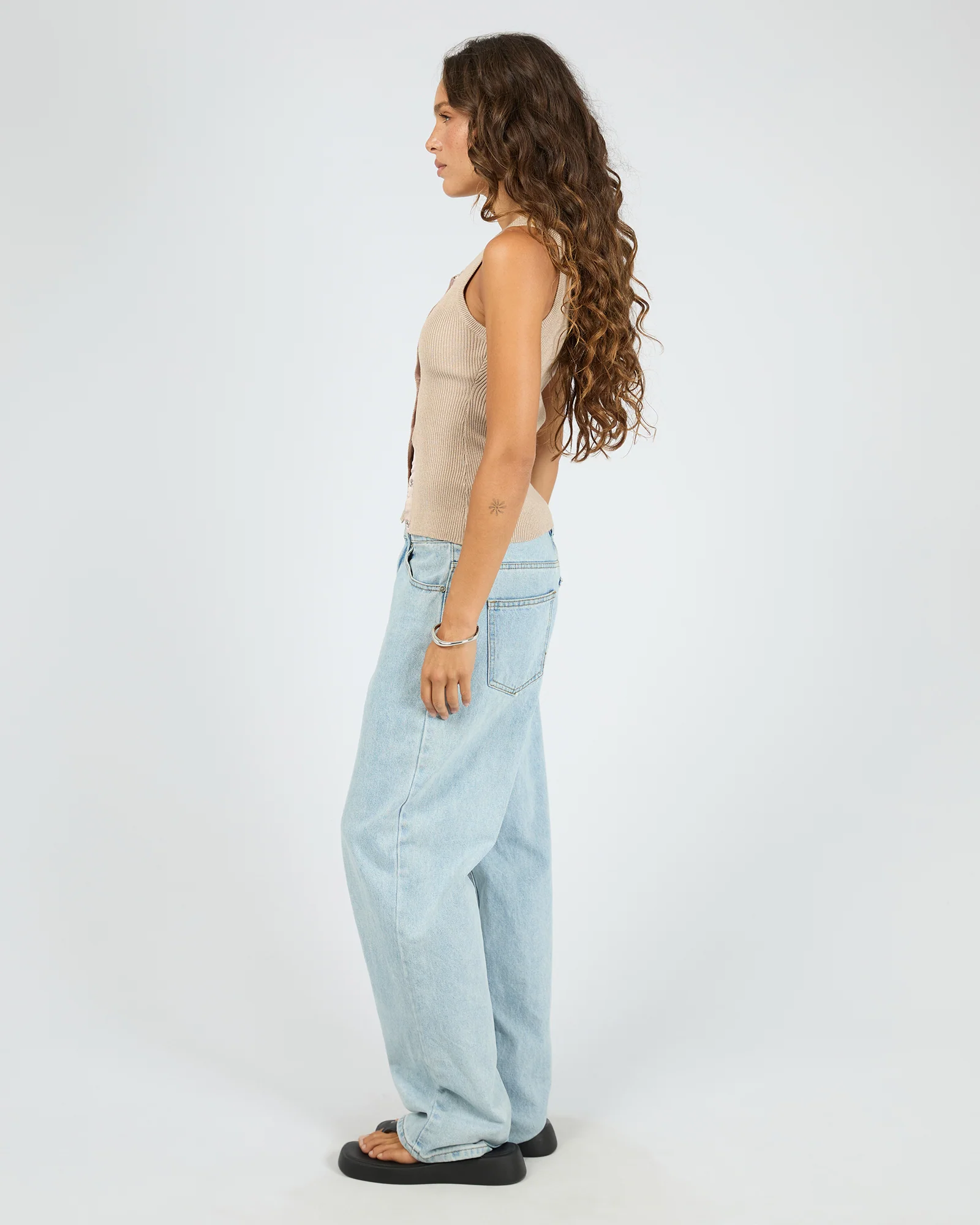 Marleigh Knit Tank Oat - Image 6