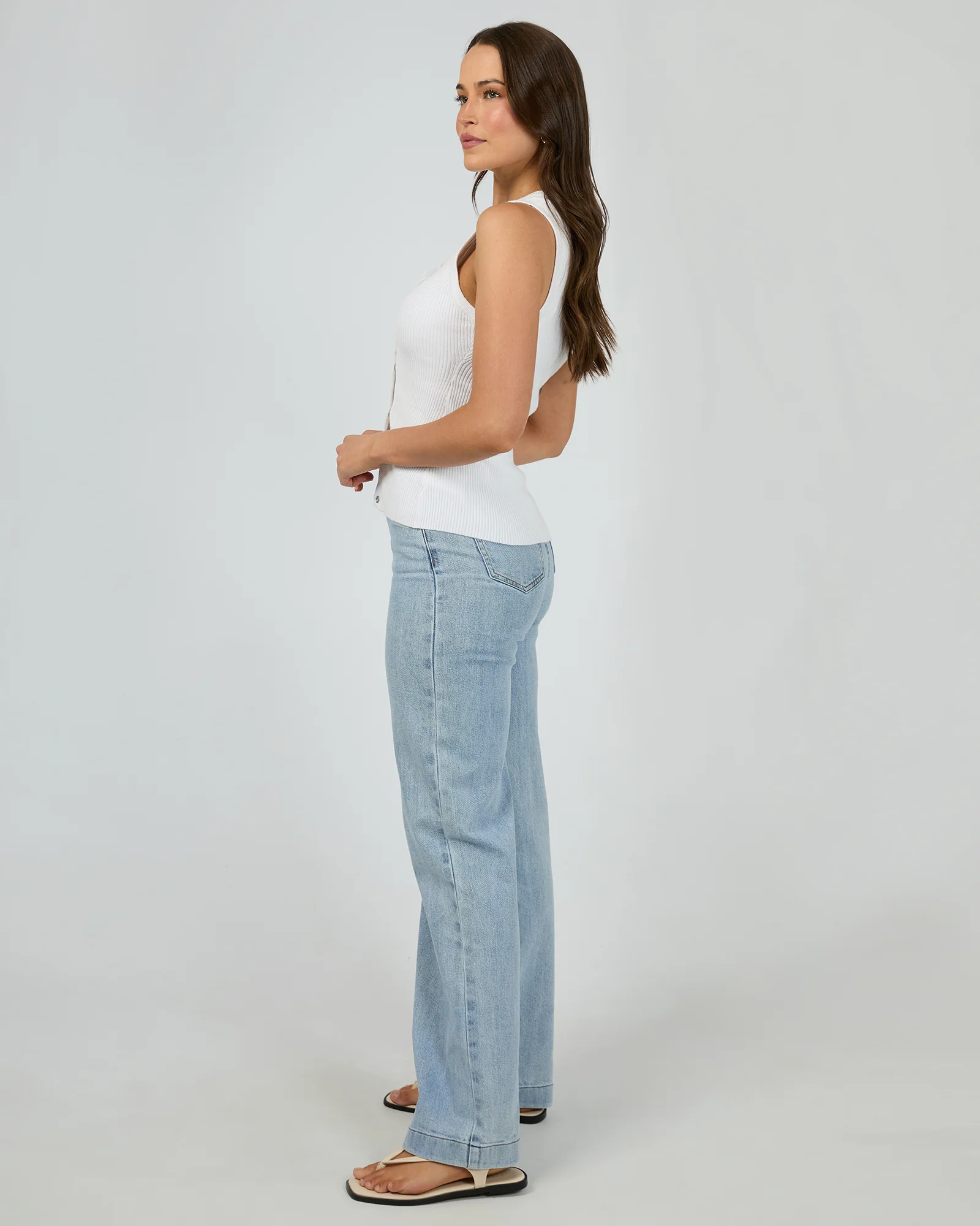 Marleigh Knit Tank White - Image 6