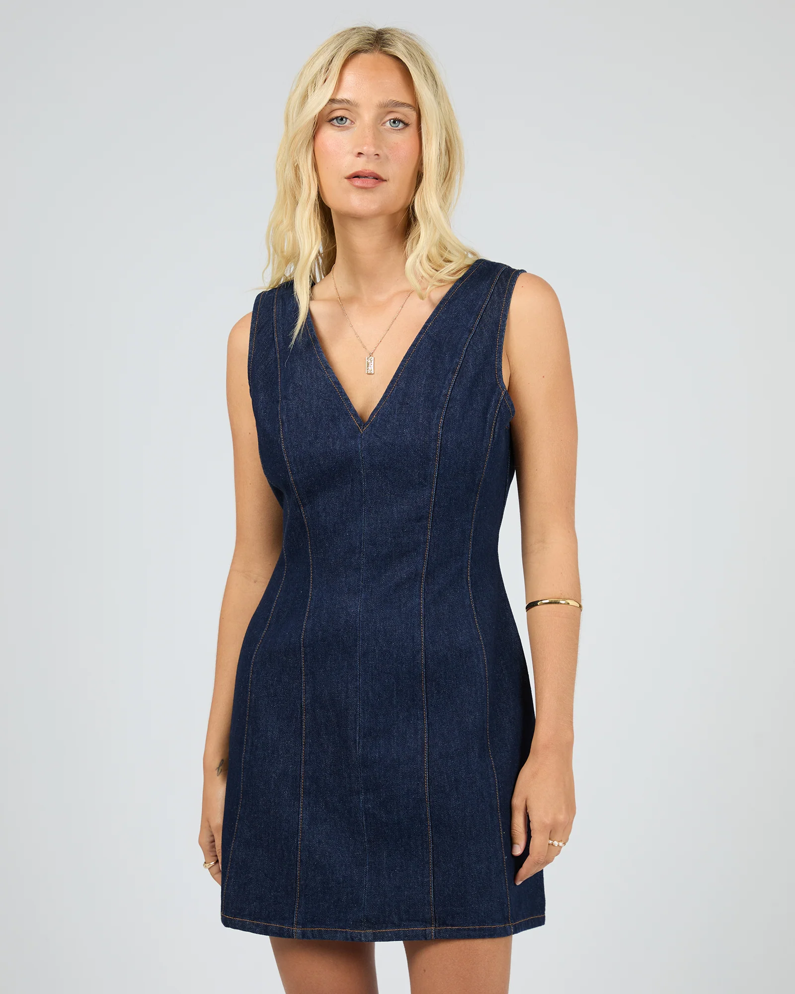 Marlo Denim Dress Indigo - Image 2