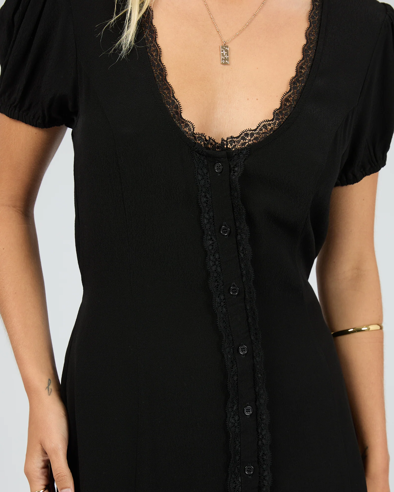 Maybelle Mini Dress Black - Image 5